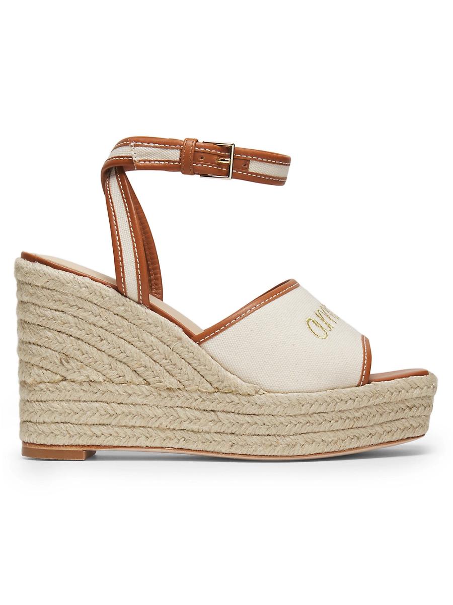 Womens Jesse 115MM Canvas Espadrille Platform Wedge Sandals Product Image