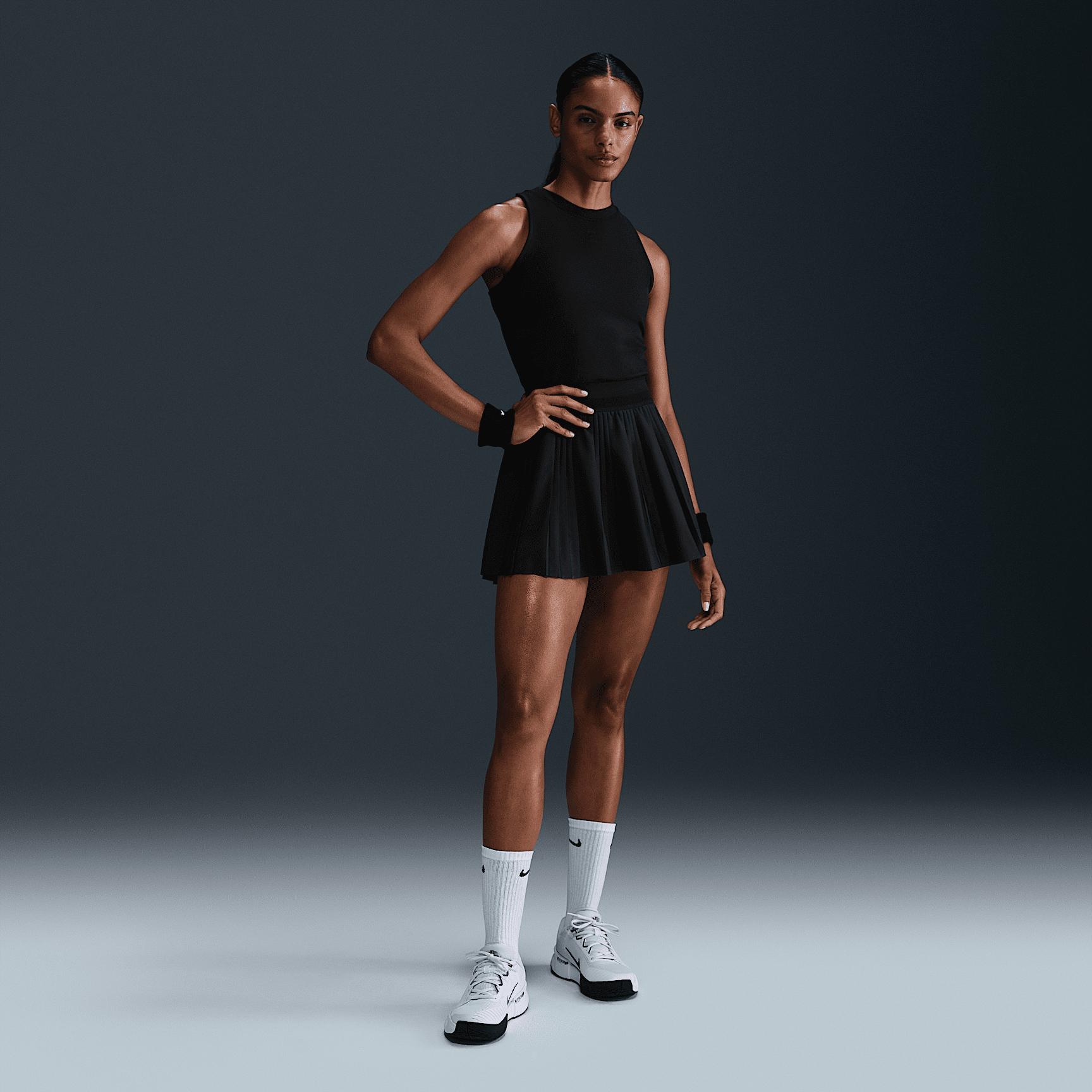 Nike Womens Court Advantage Dri-FIT Pleated Tennis Skirt | FZ6512-010 Product Image