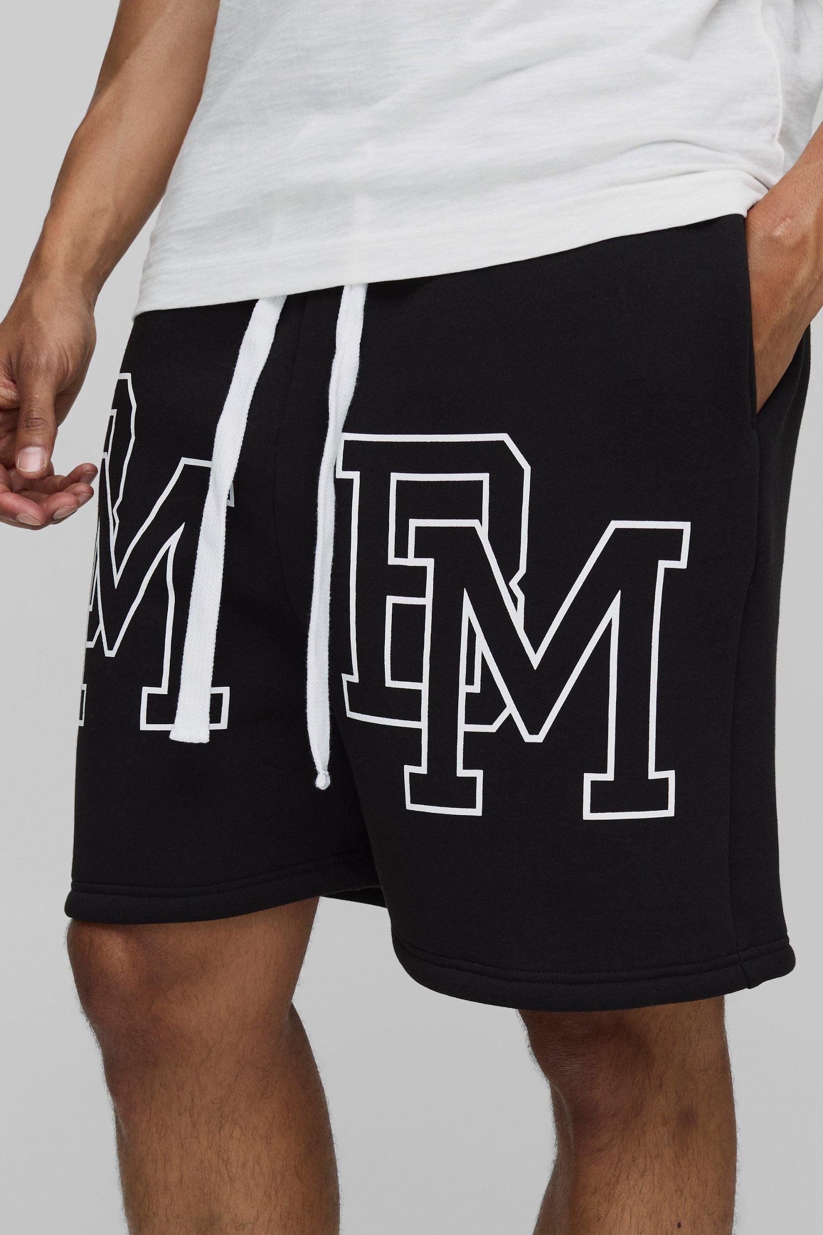 Oversized BM Dropped Crotch Shorts | boohooMAN USA Product Image