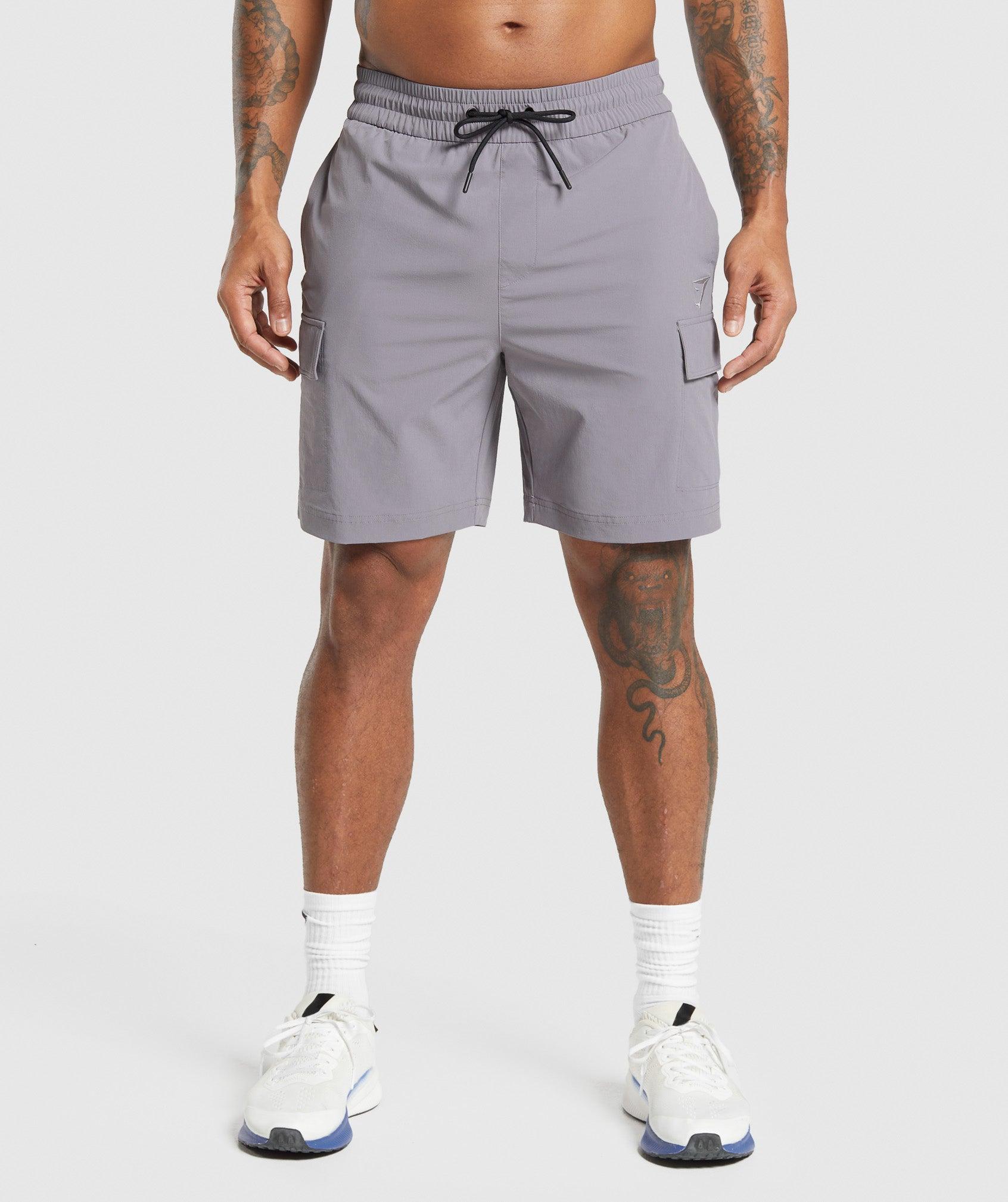 Gymshark Stretch Woven Cargo Shorts - Medium Grey Male Product Image