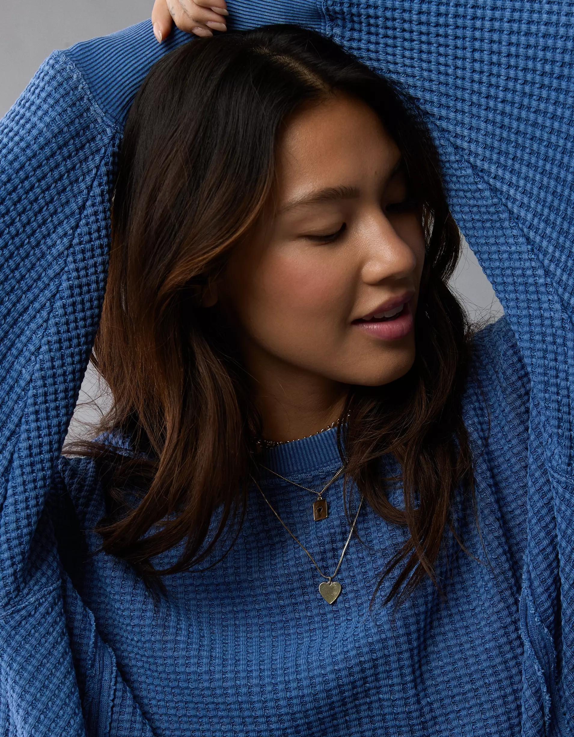 AE Big Hug Waffle Sweatshirt Product Image