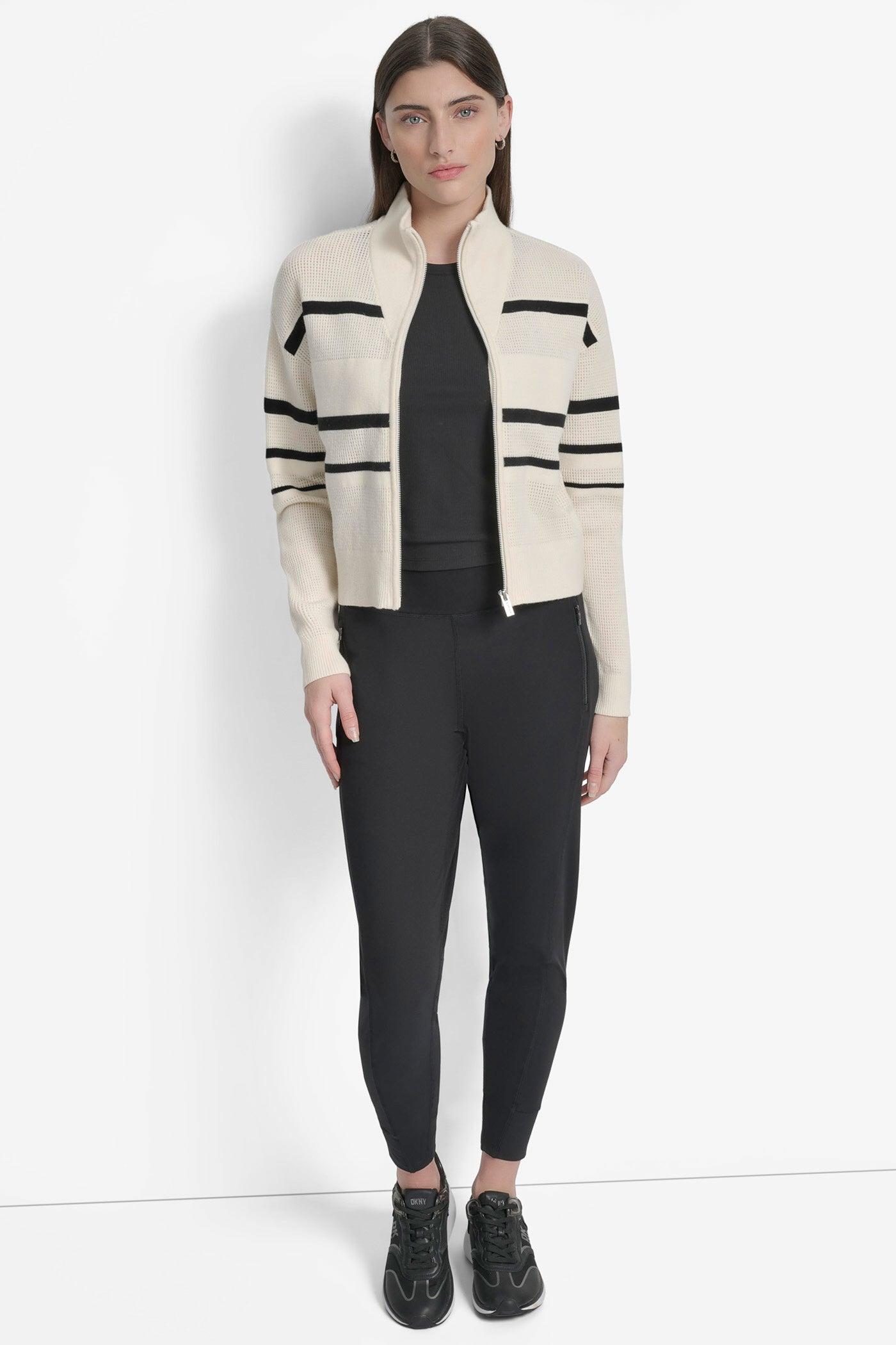 LOGO STRIPE OPEN-STITCH CARDIGAN JACKET Product Image