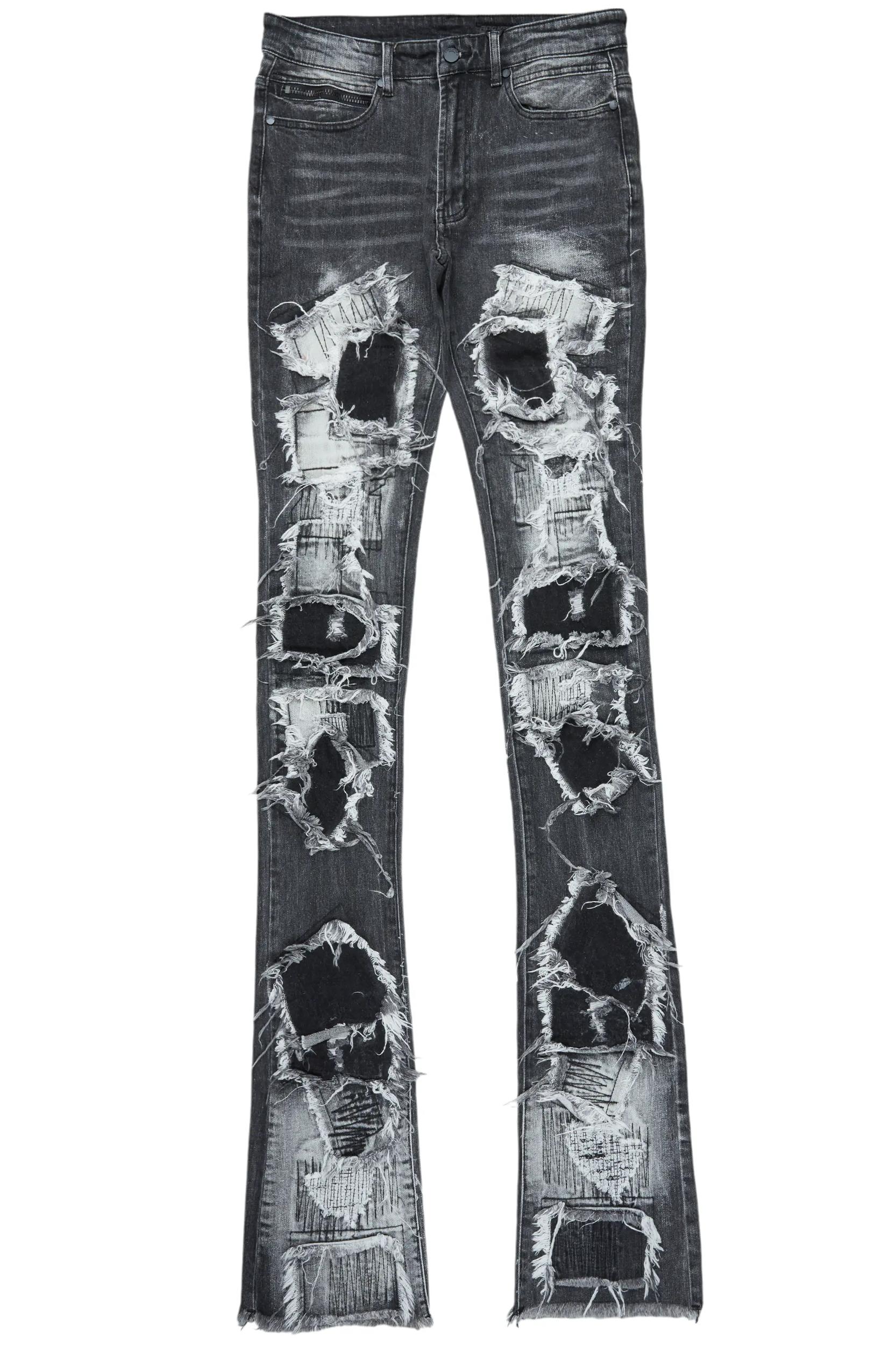 Camden Grey Super Stacked Flare Jean Male Product Image
