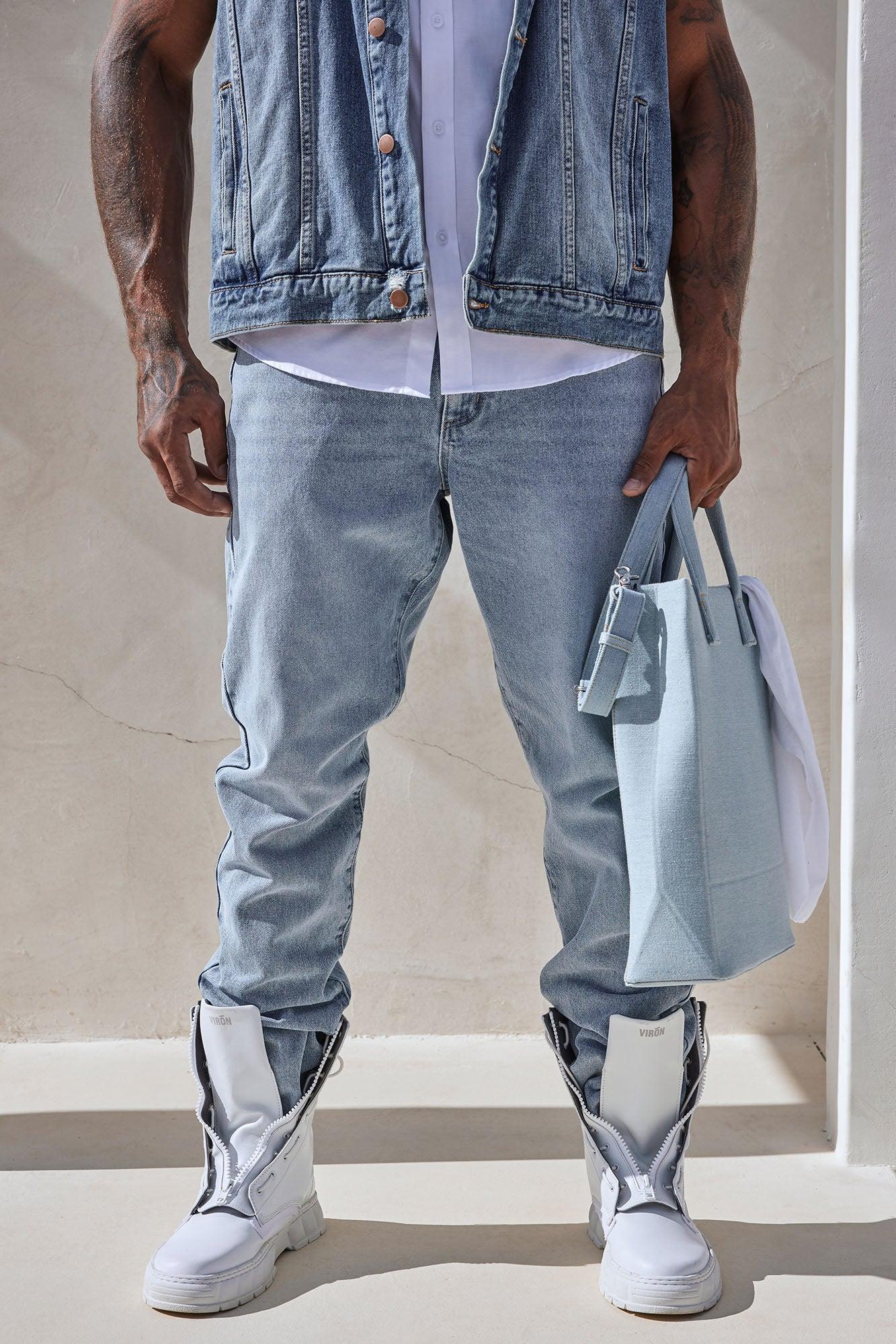 Dean Straight Jeans - Light Blue Wash Product Image