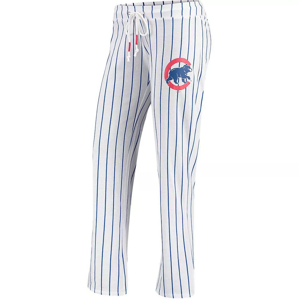 Women's Concepts Sport White Chicago Cubs Vigor Pinstripe Sleep Pant,  Product Image