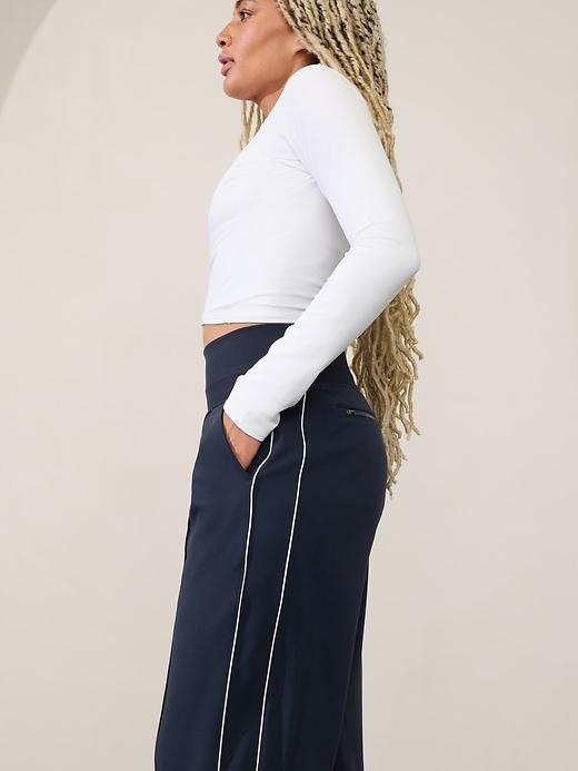 Venice High Rise Track Stripe Wide Leg Pant Product Image