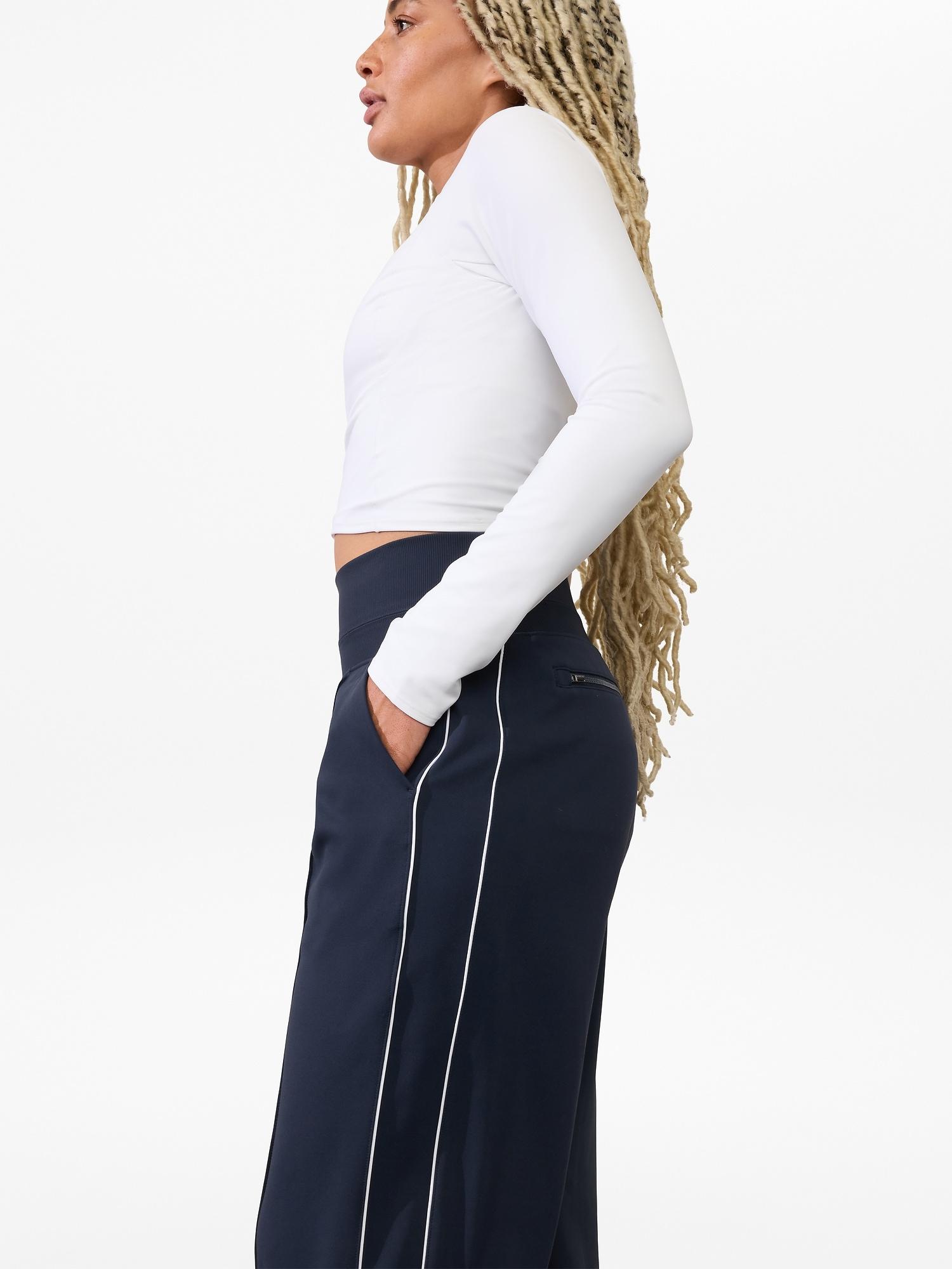 Venice High Rise Track Stripe Wide Leg Pant Product Image