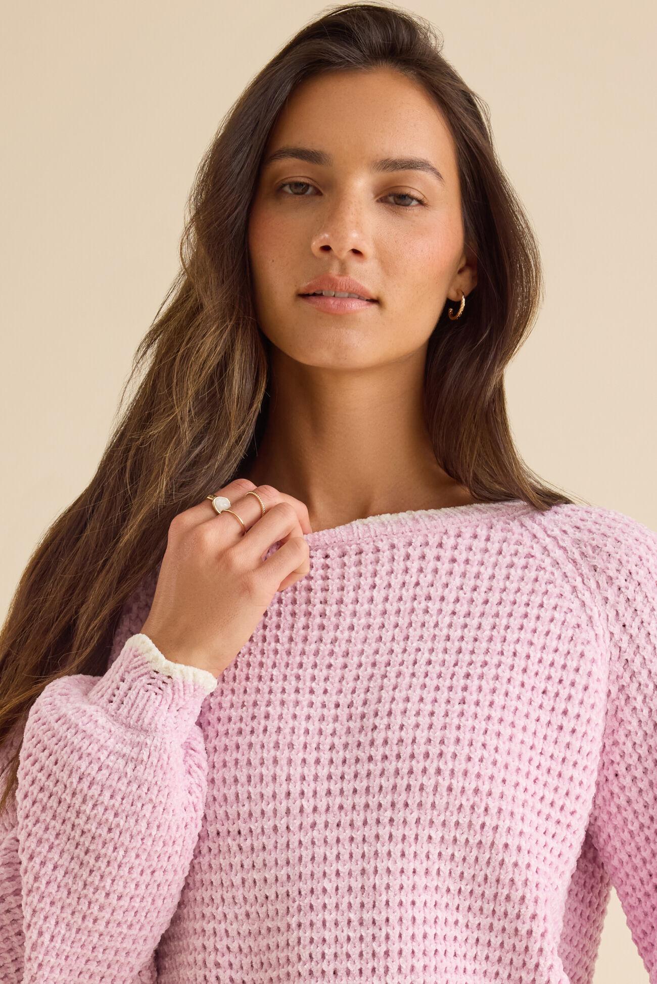 Amber Scalloped Trim Sweater Product Image