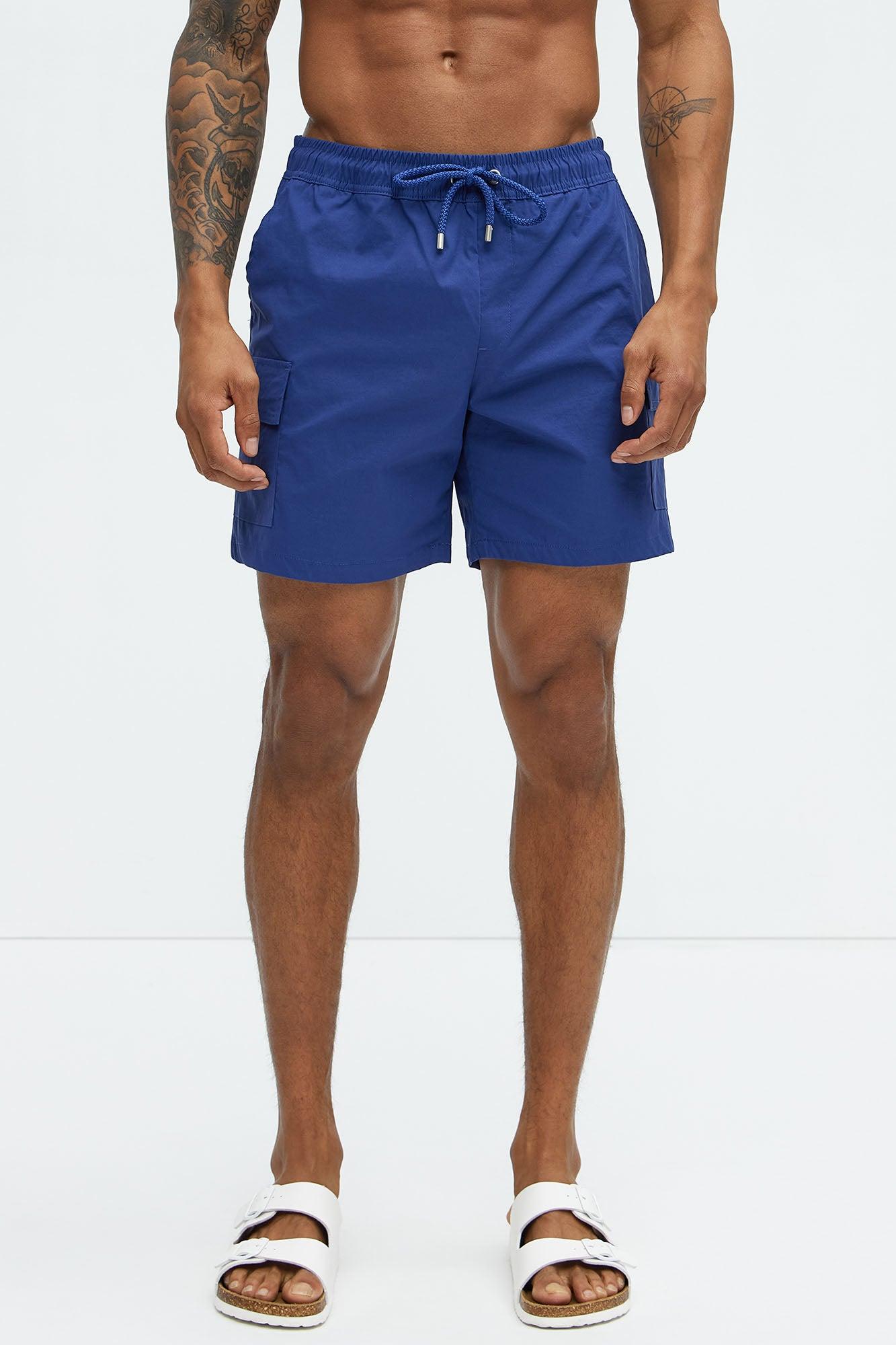 Caleb Cargo Swim Classic Trunk - Navy Product Image
