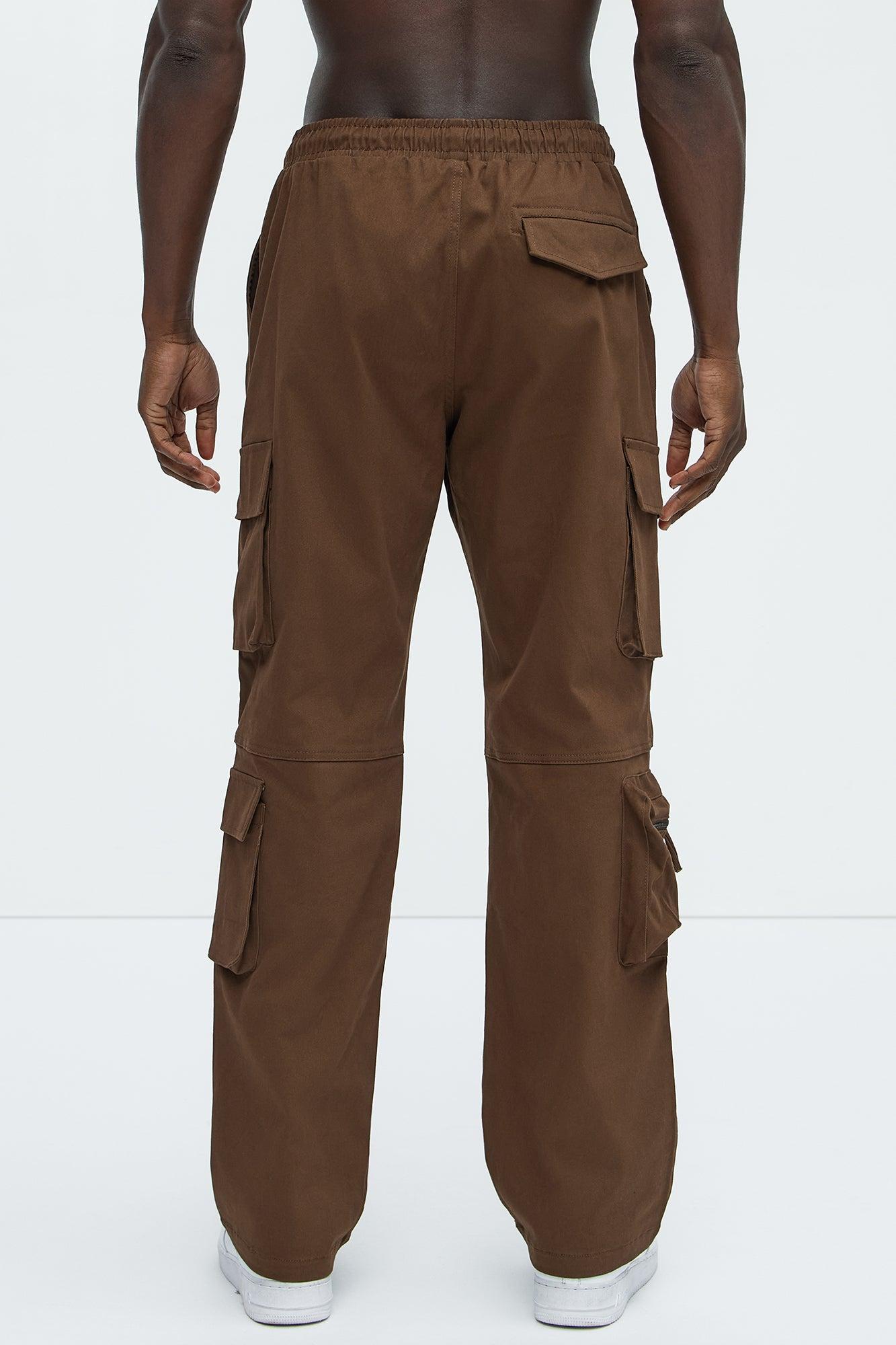 Stay On It Straight Cargo Pants - Brown Product Image