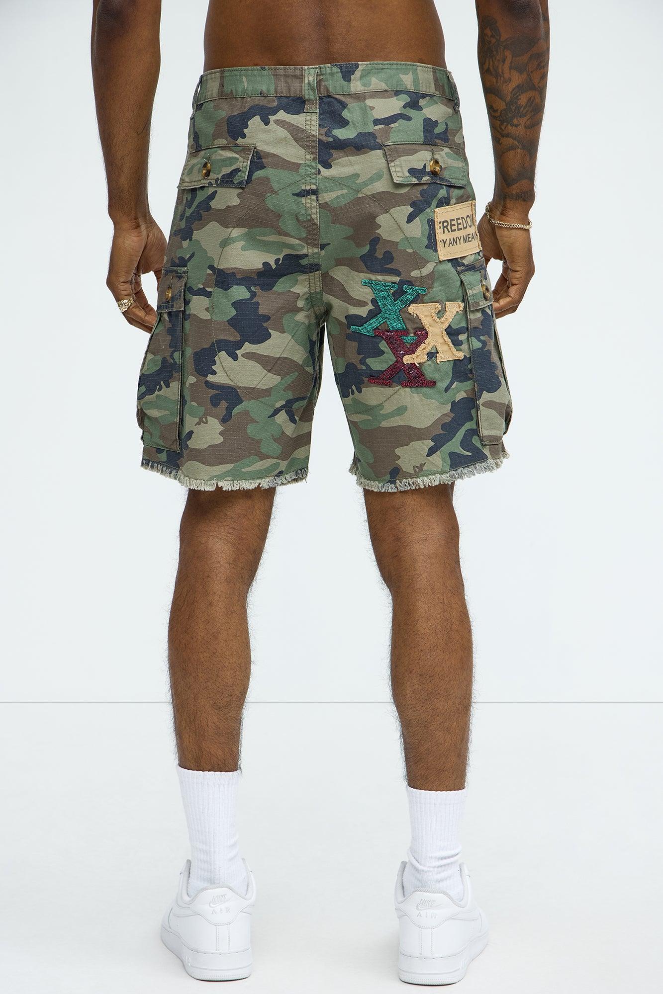 On Command Paint Splatter Camo Shorts - Camouflage Product Image