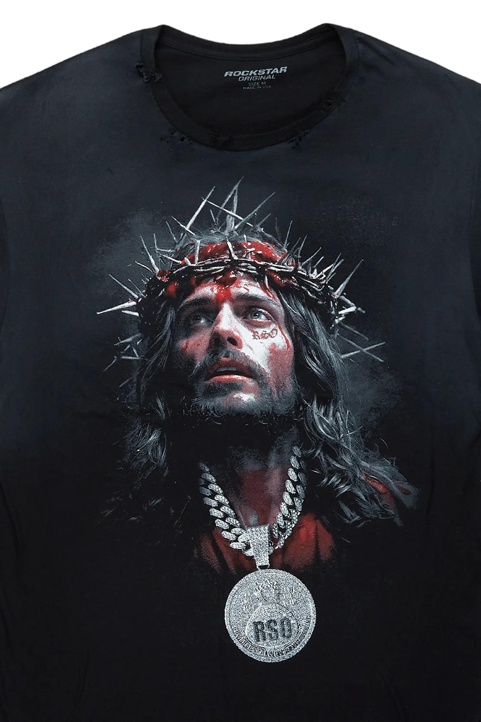 Rongela Black Oversized T-Shirt Female Product Image