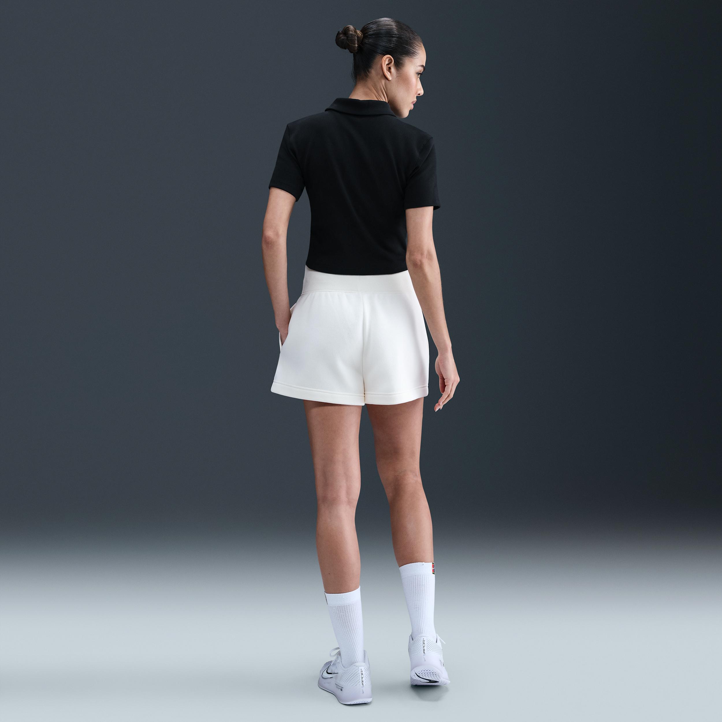 Nike Womens Court Heritage Short-Sleeve Cropped Tennis Polo | HJ8992-010 Product Image