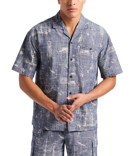 Buffalo David Bitton Sonix Printed Short Sleeve Woven Shirt Product Image