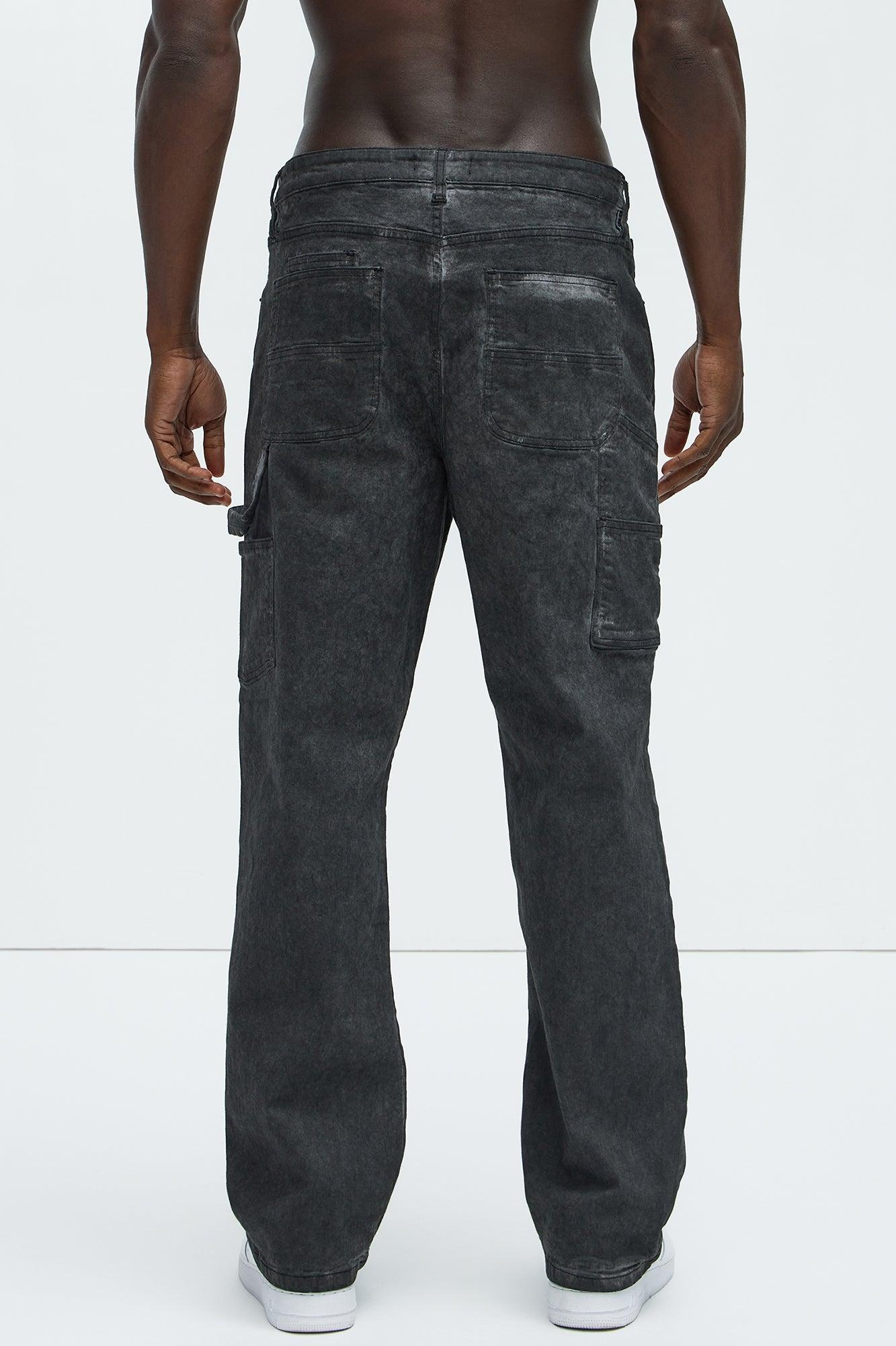 Bad To The Bone Straight Jeans - Charcoal Product Image