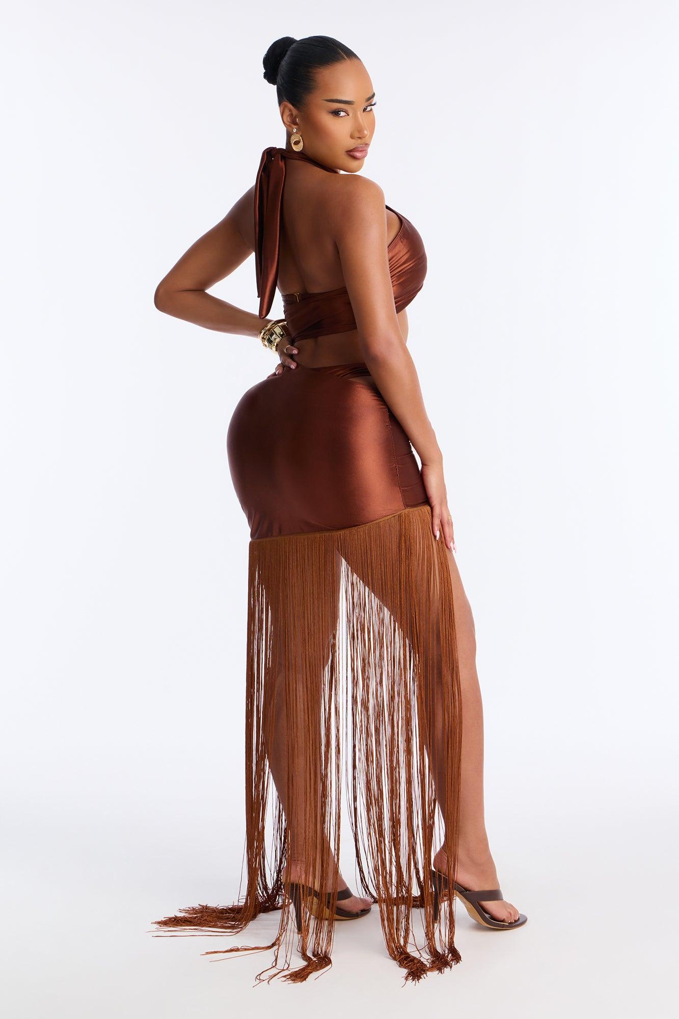 Beach Waves Ringing Swim Sunsuit - Bronze Female Product Image