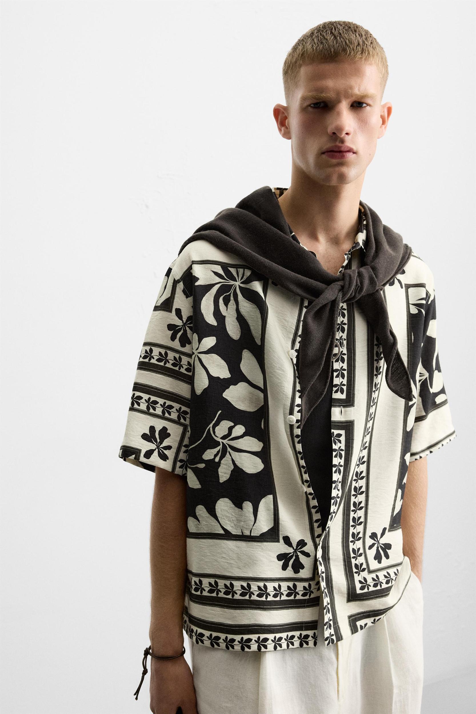 COMBINATION PRINT SHIRT Product Image