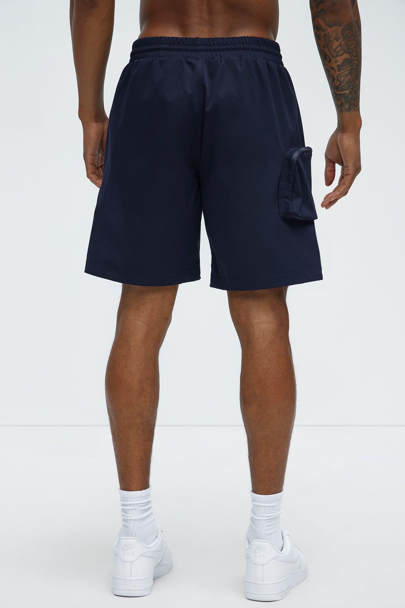 Gone Fishing Cargo Shorts - Navy Product Image