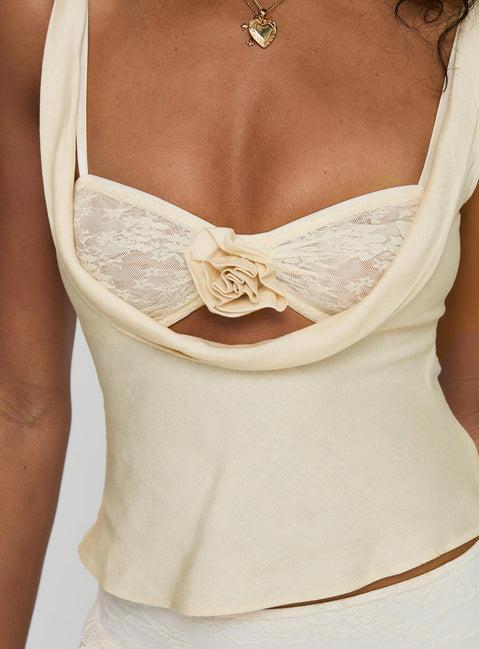 Delilah Top Ivory Product Image