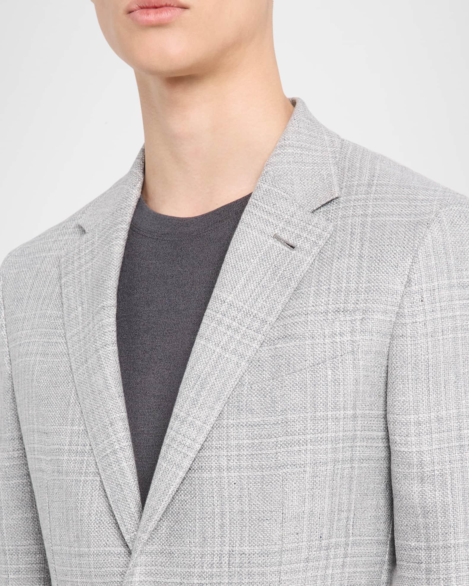 Men's Tonal Plaid Single-Breasted Sport Coat Product Image