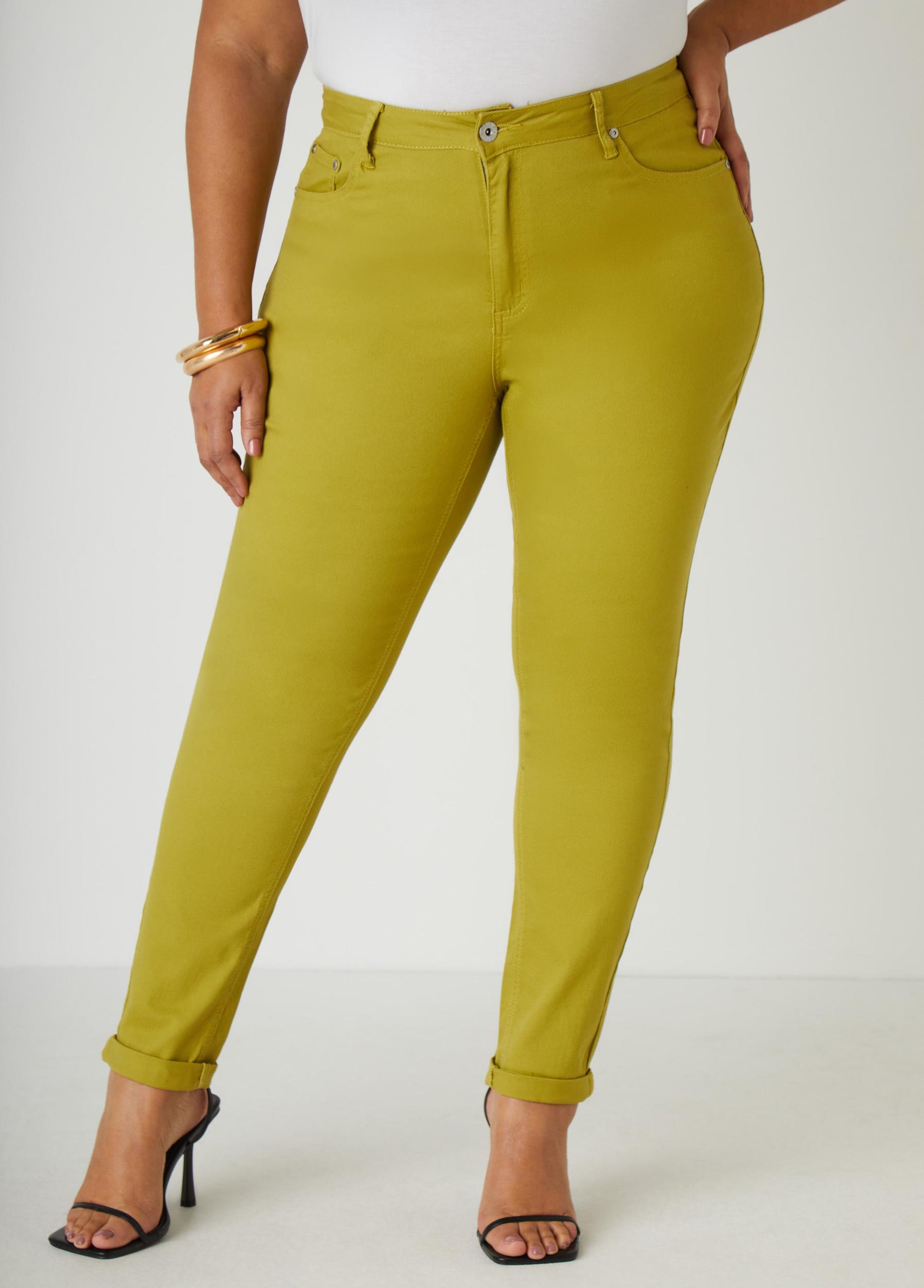 Cuffed Mid Rise Jeggings Product Image