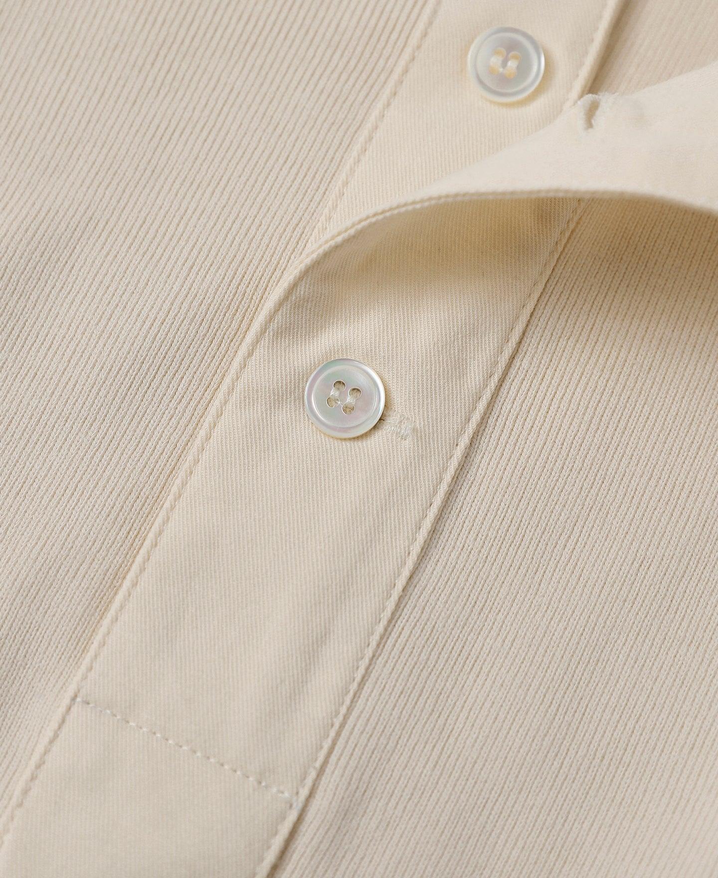 14 oz Side Closing Henley Shirt - Apricot Product Image