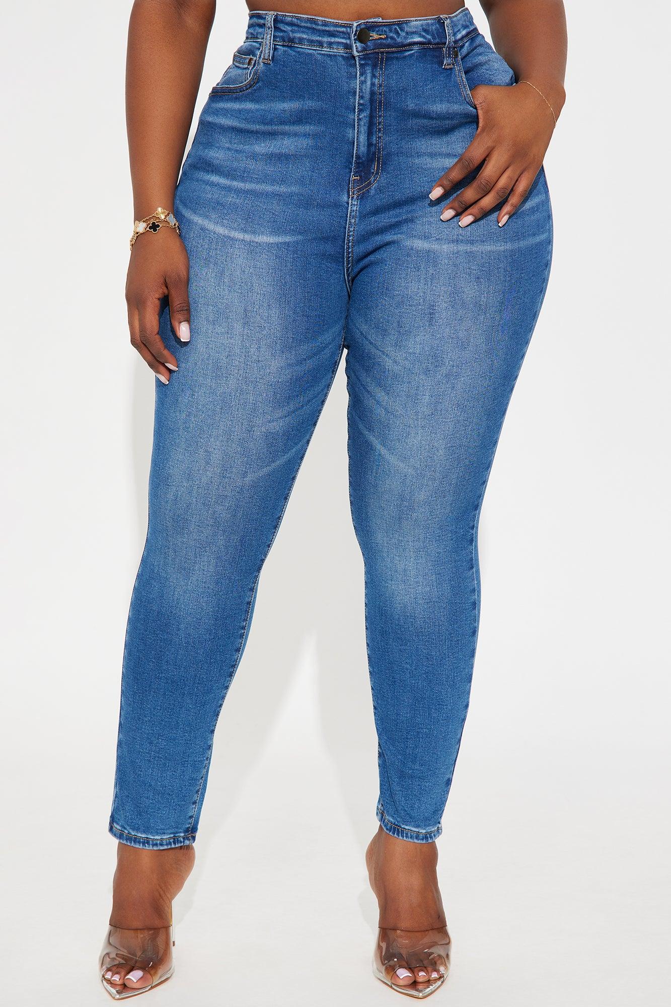 Taking Shape High Rise Skinny Jeans - Medium Blue Wash Female Product Image