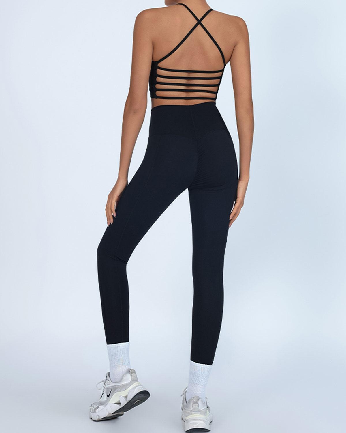 Black High Stretch Yoga Leggings Product Image