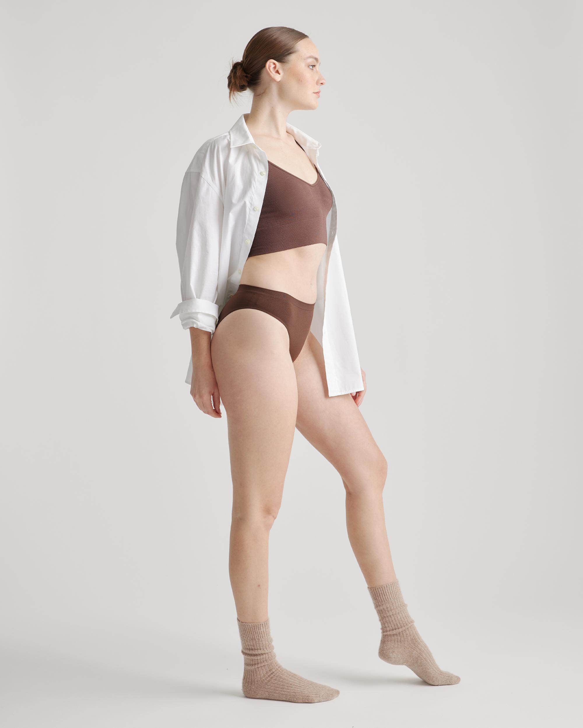 Quince | Women's Smoothing Comfort Bikini Nylon/Spandex Product Image