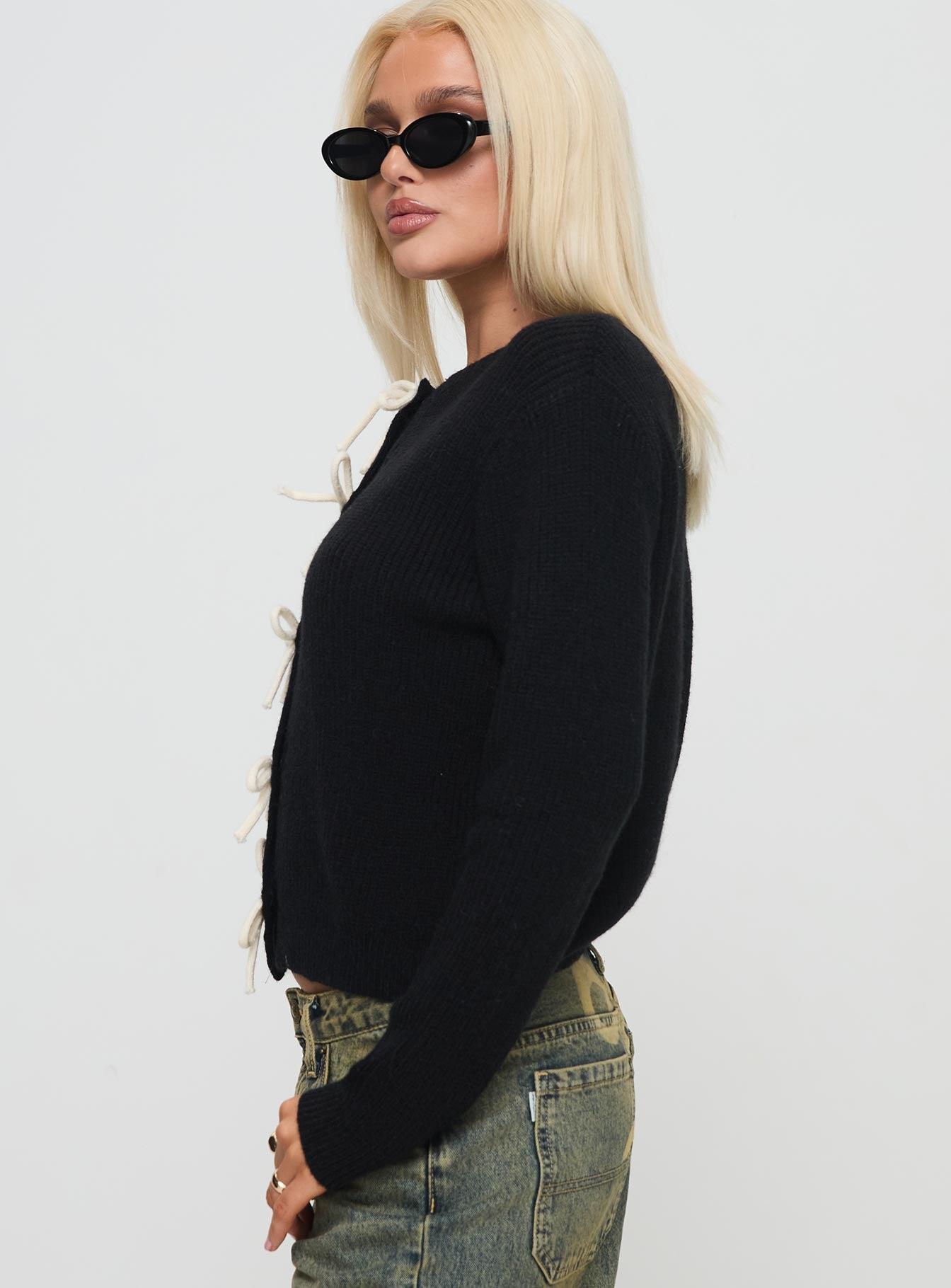 Rosalee Cardigan Black / White Product Image