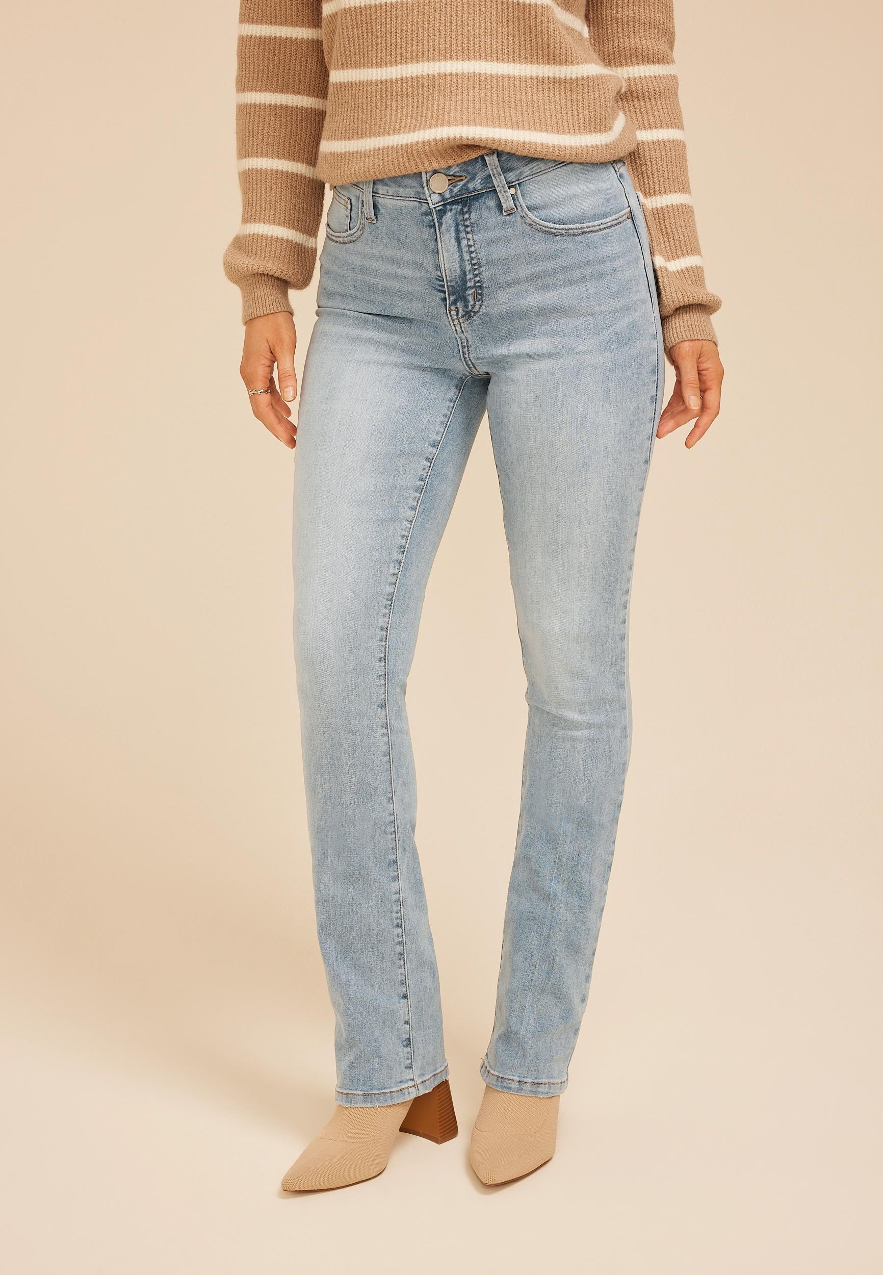 Everflex™ High Rise Back Dart Slim Boot Jean Product Image