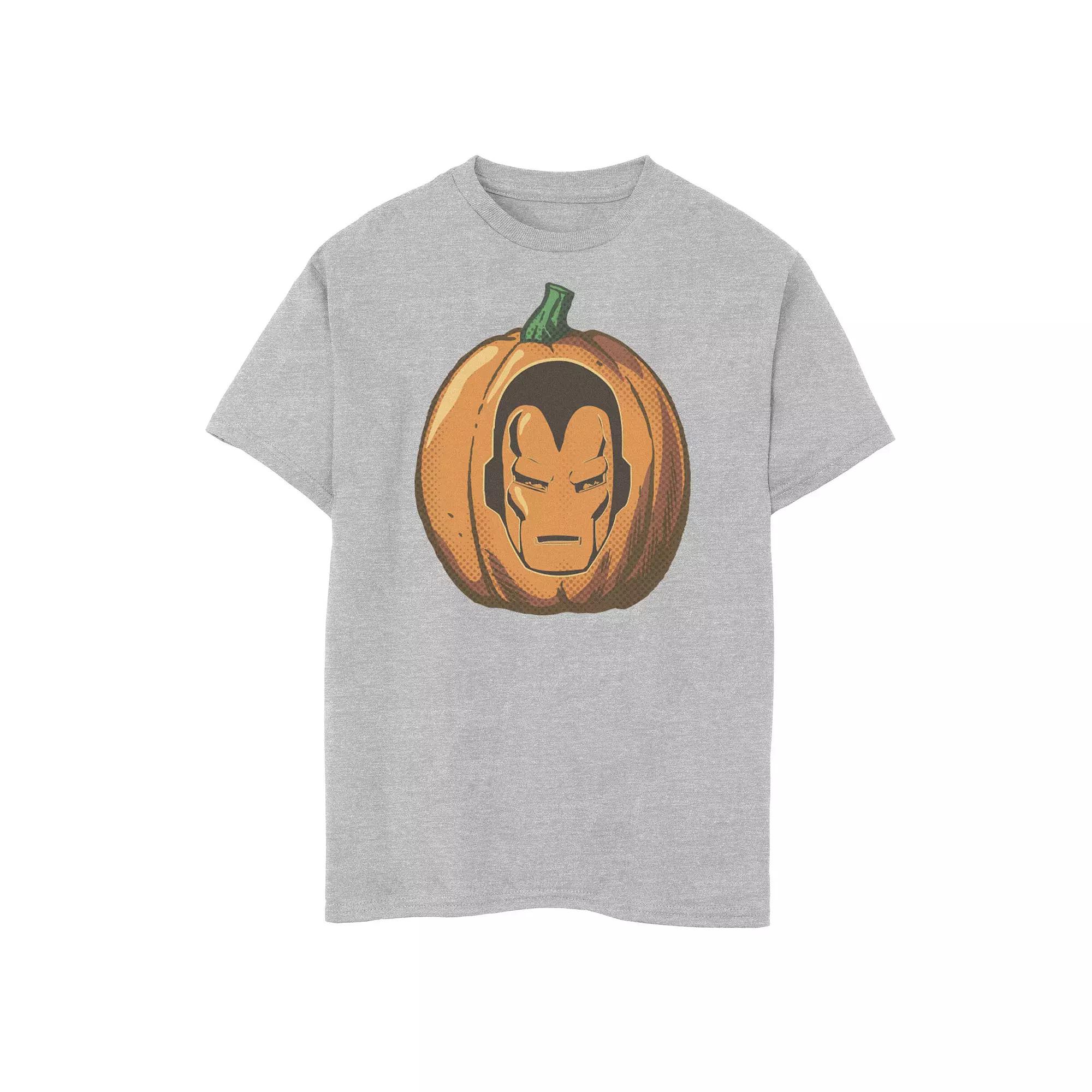 Boys 8-20 Marvel Avengers Iron Man Halloween Pumpkin Graphic Tee, Boy's,  Product Image