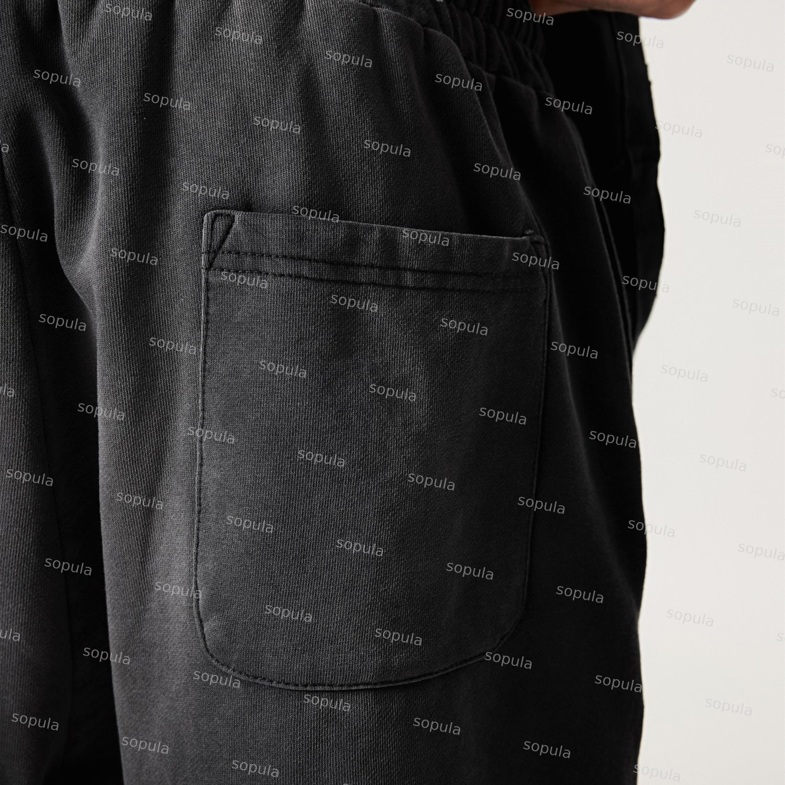 One Of One Star Print Vintage Washed Ripped Shorts Product Image