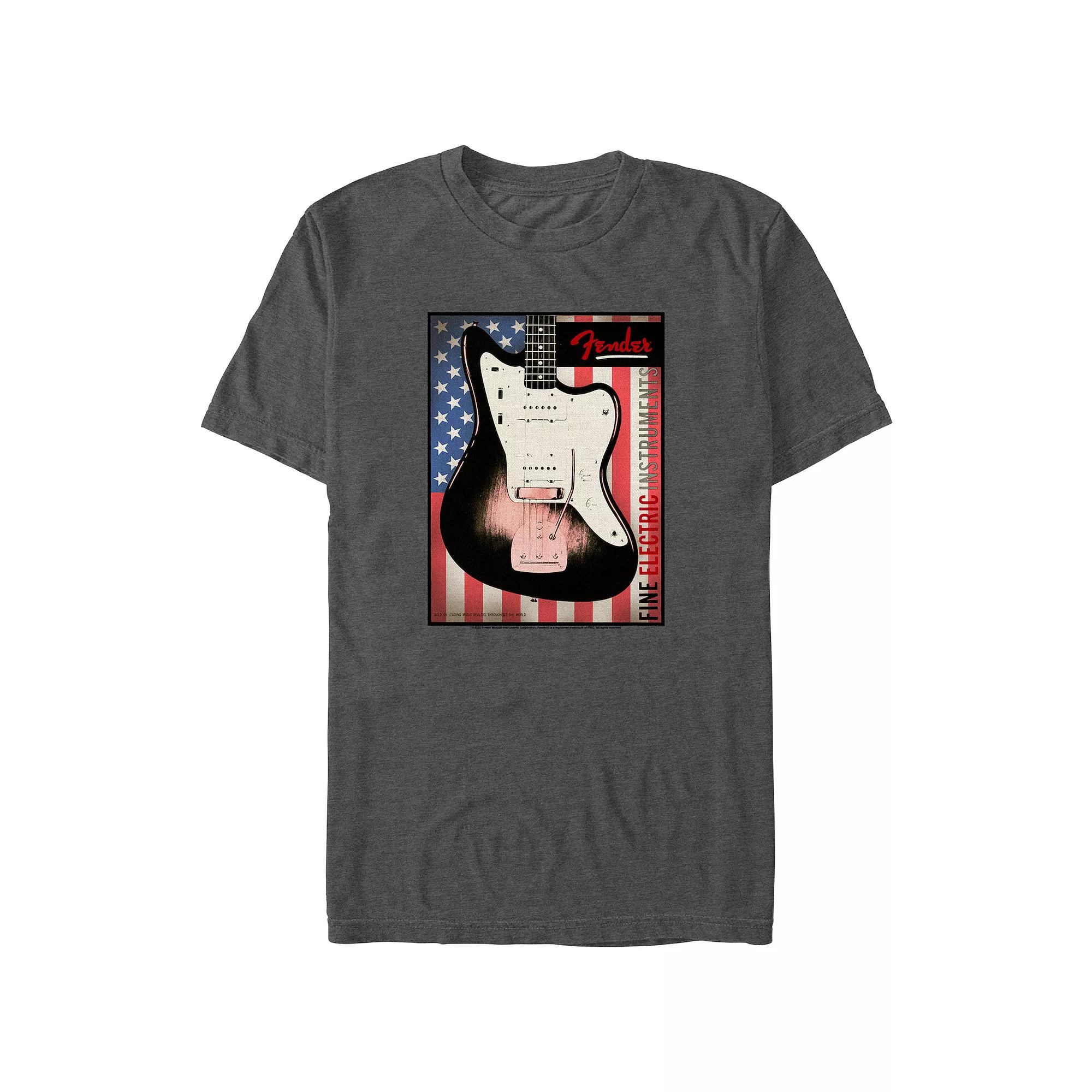 Big & Tall Fender USA Flag Poster Graphic Tee, Men's,  Product Image