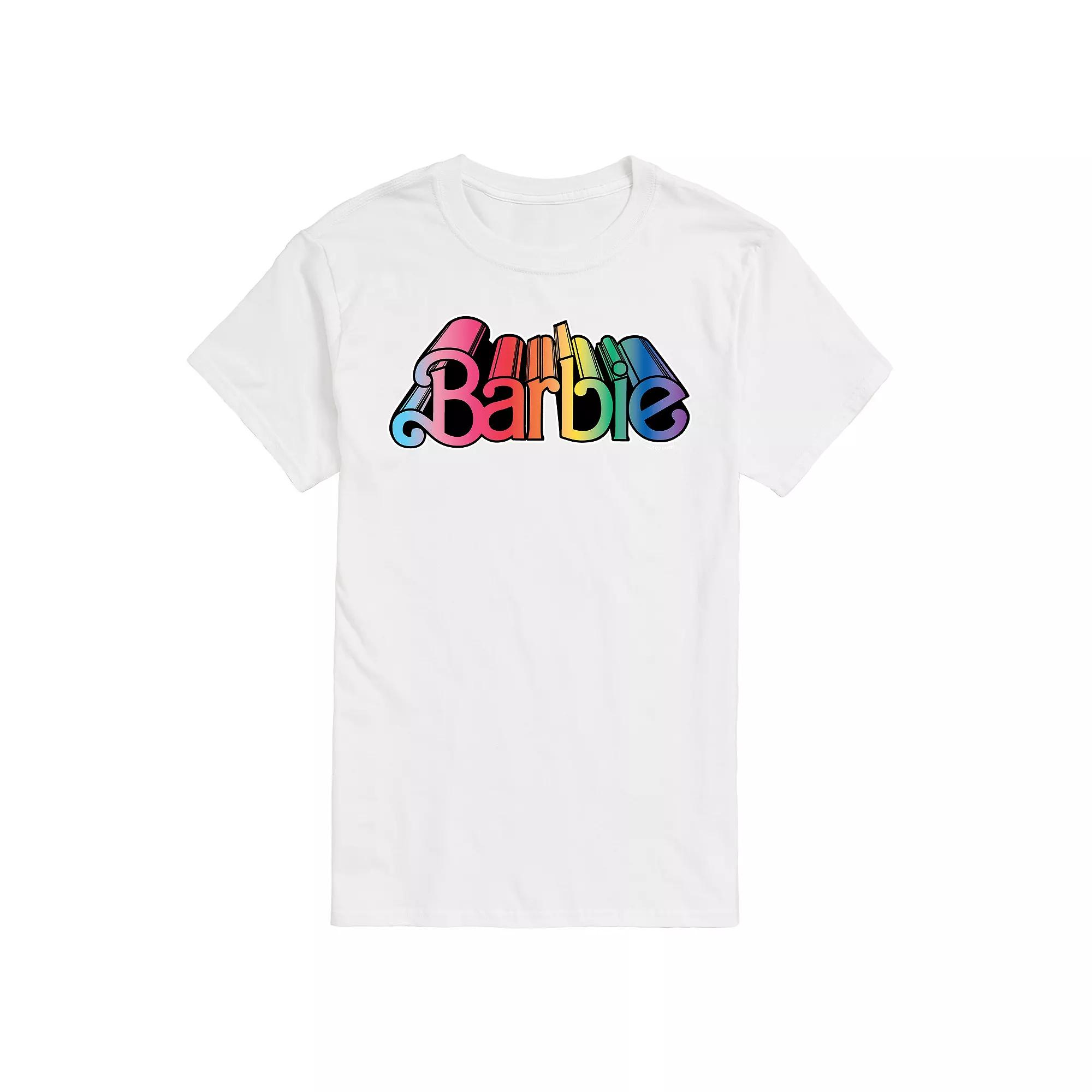 Men's Barbie Pride Logo Graphic Tee,  Product Image