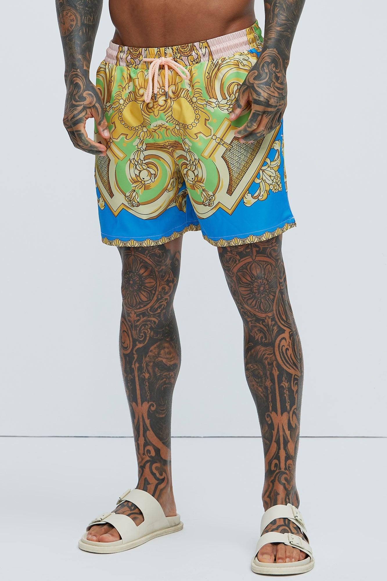 Tivoli Baroque Swim Mid Trunk - Multi Color Product Image