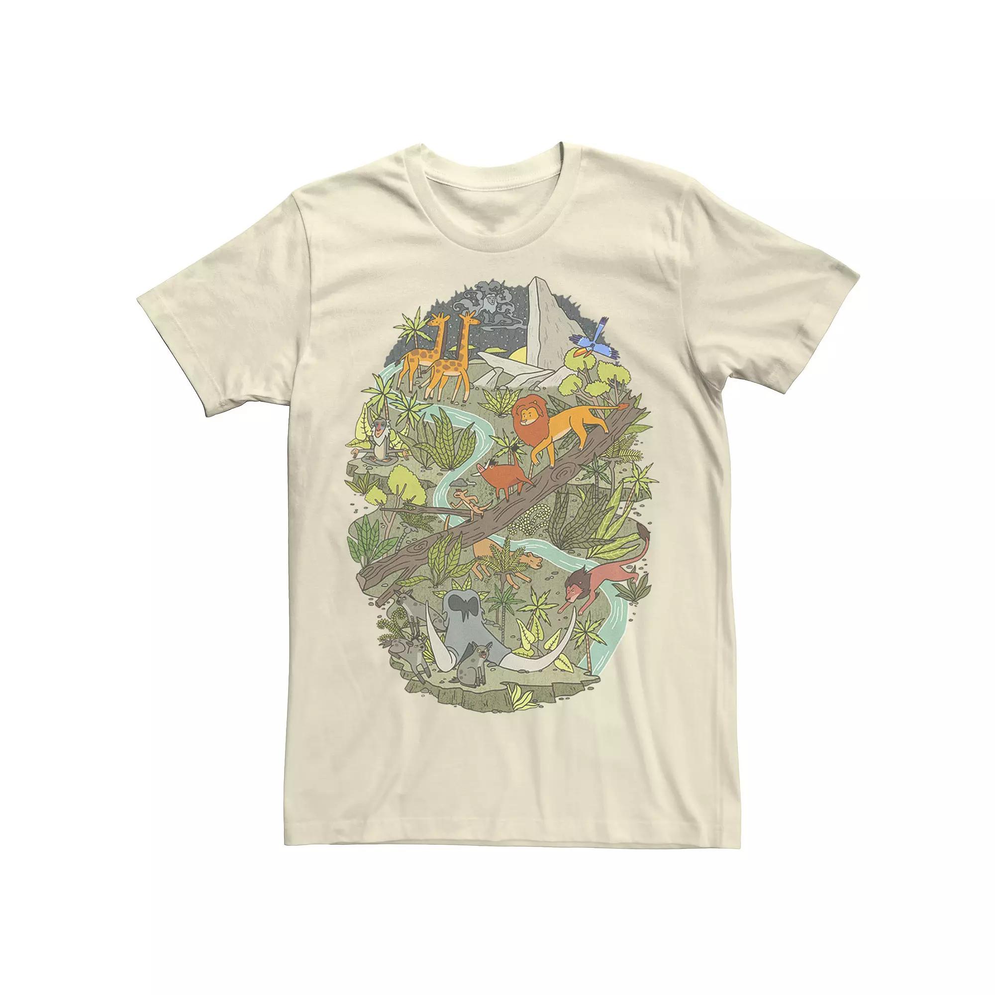 Men's Disney's The Lion King Pridelands Storybook Style Tee,  Product Image
