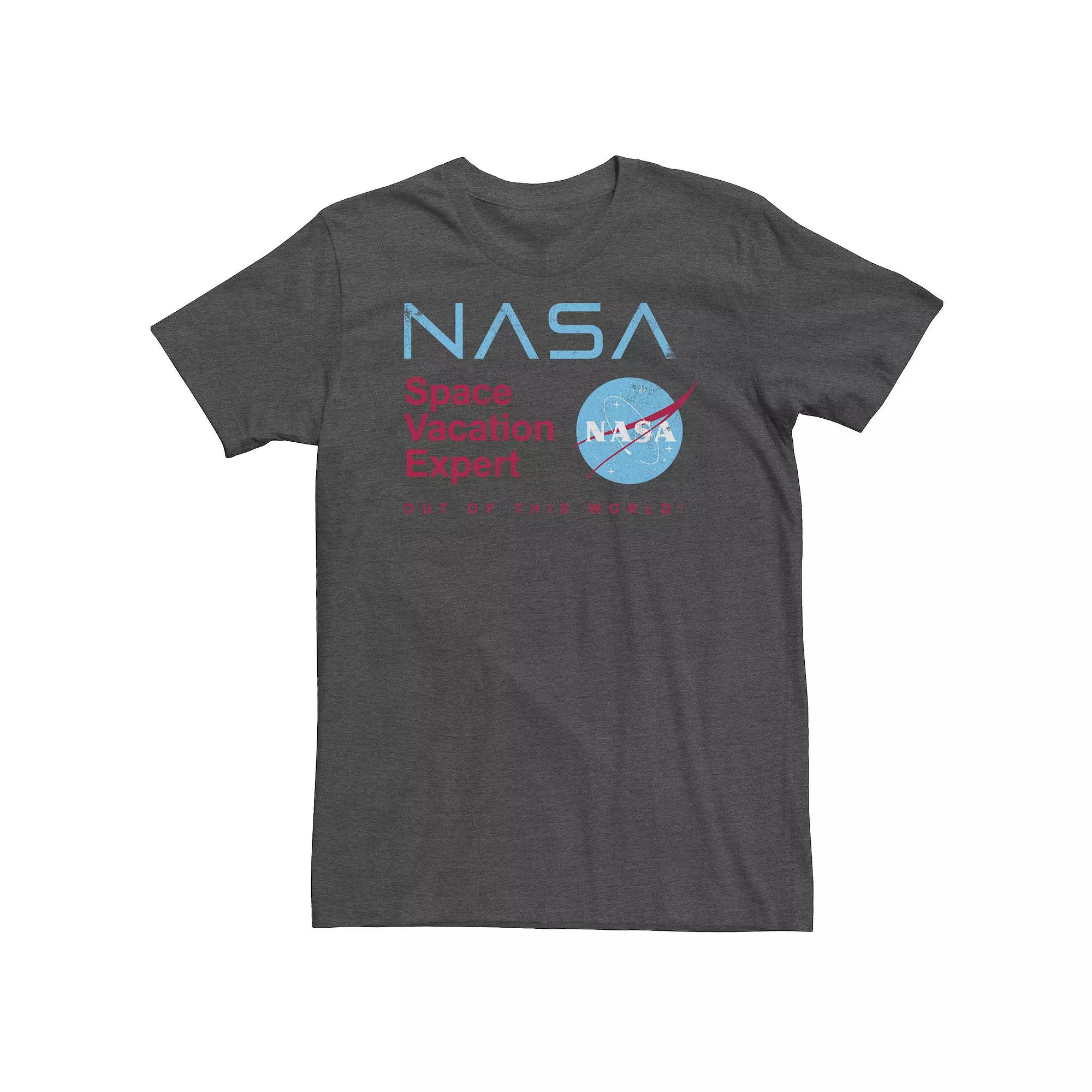 Big & Tall NASA "Space Vacation Expert" Tee, Men's,  Product Image