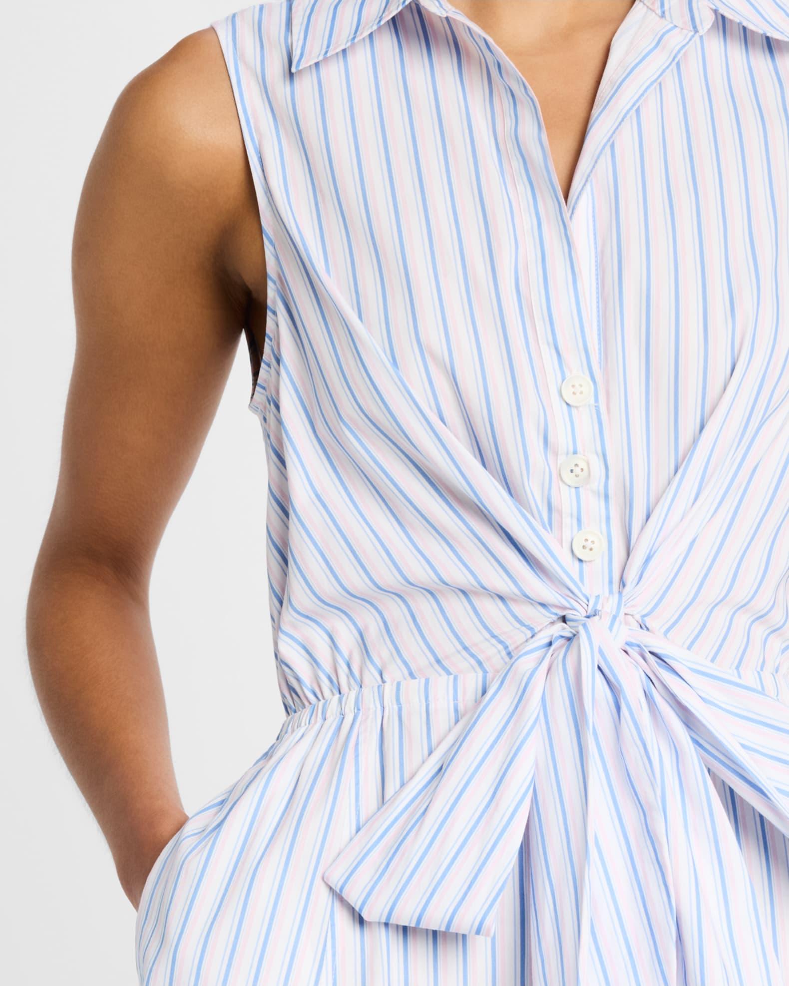 Shanaya Striped Wrap Dress Product Image