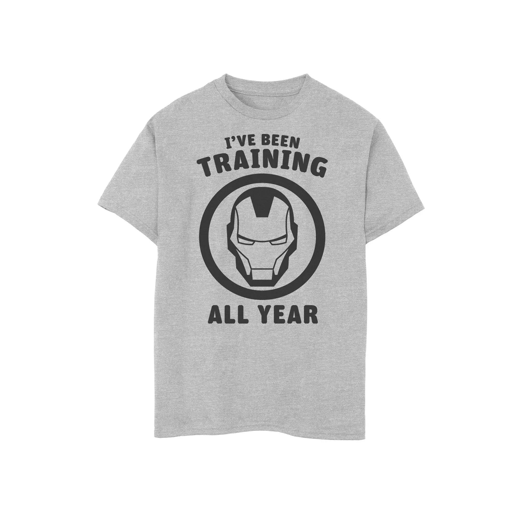 Boys 8-20 Marvel Avengers Iron Man I've Been Training All Year Logo Graphic Tee, Boy's,  Product Image