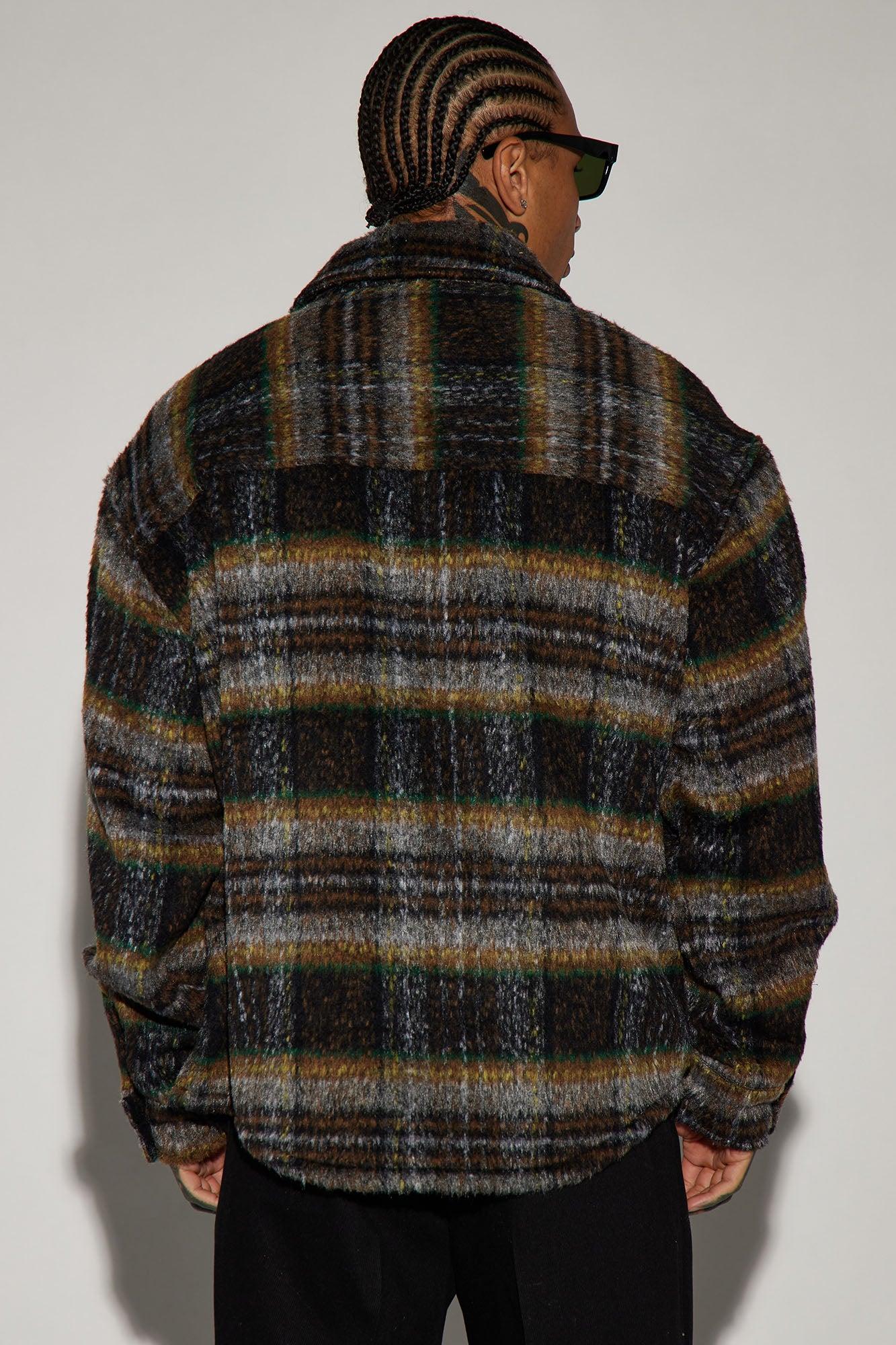 Henderson Mohair Shacket - Brown Product Image