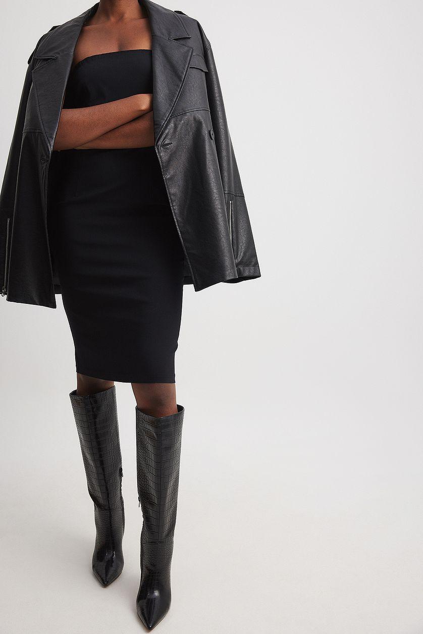 Croc Pointy Toe Boots Product Image