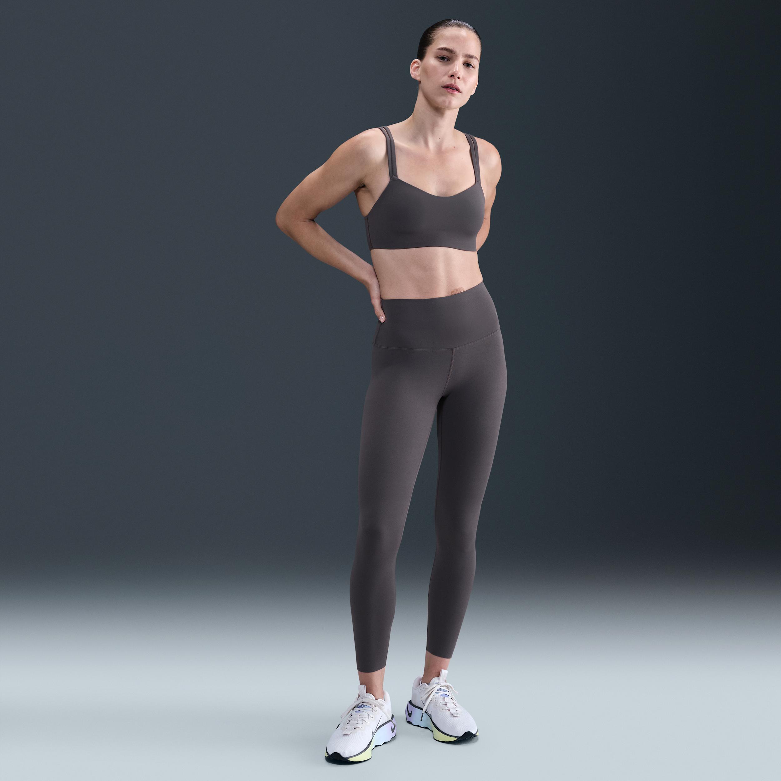 Nike Womens Zenvy Strappy Light-Support Padded Sports Bra | DO6608-036 Product Image