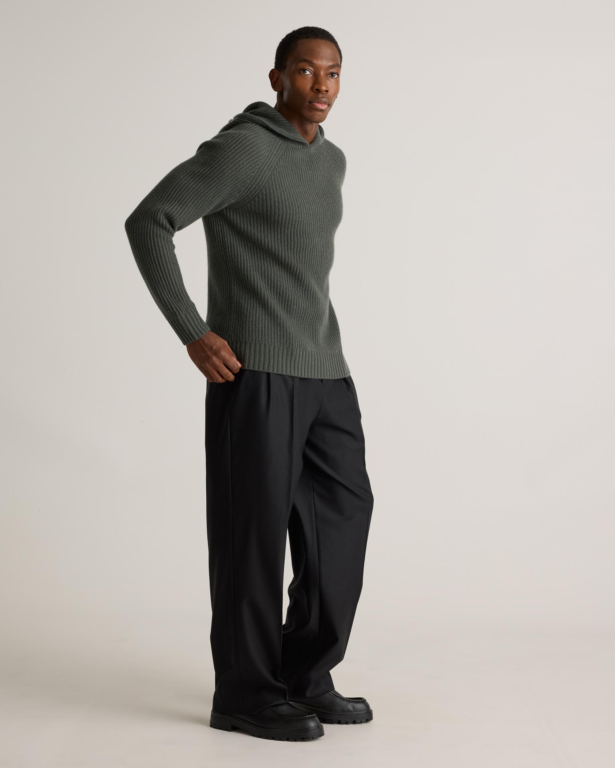 Quince | Men's Mongolian Cashmere Fisherman Pullover Hoodie Product Image