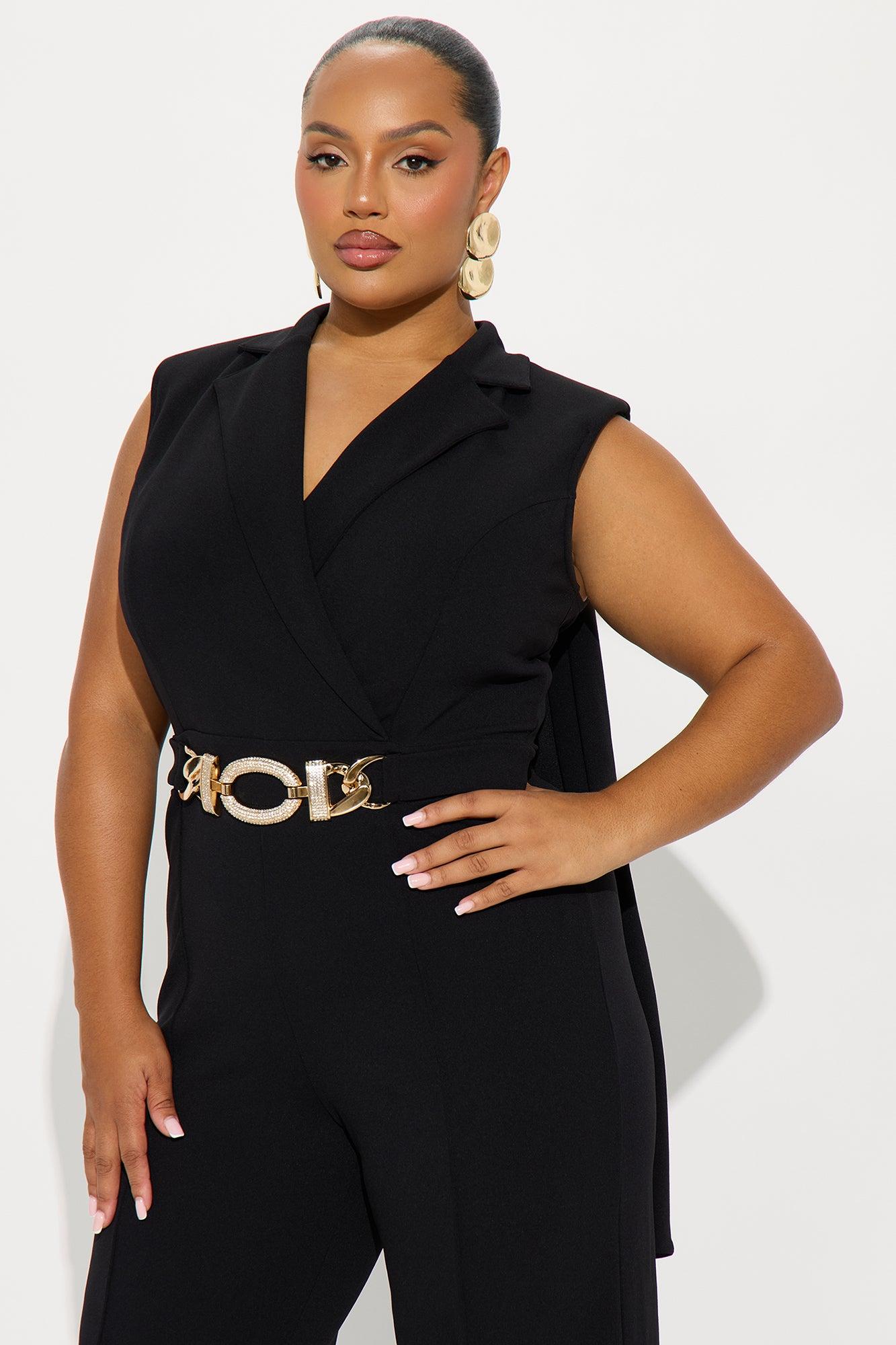 High Standards Draped Jumpsuit - Black Female Product Image