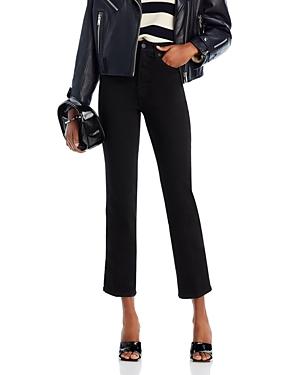 Good American Good Curve High Rise Ankle Straight Jeans 001 Product Image