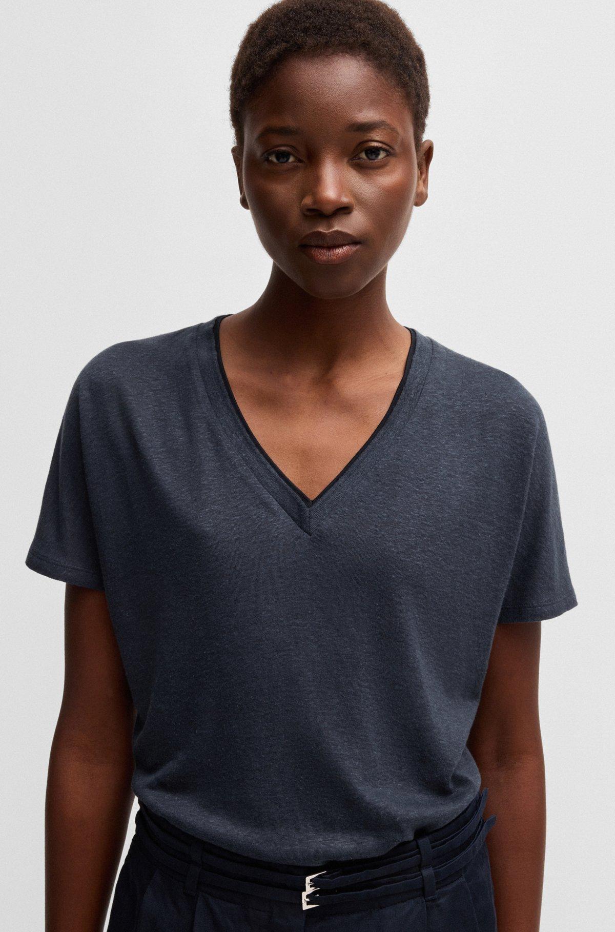 V-neck T-shirt with Double B monogram Product Image