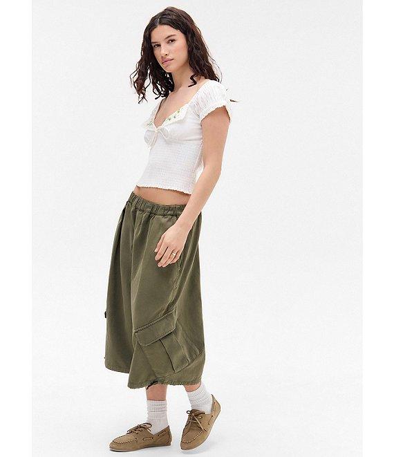 BDG Urban Outfitters Cameron Flutter-Sleeve Blouse Product Image