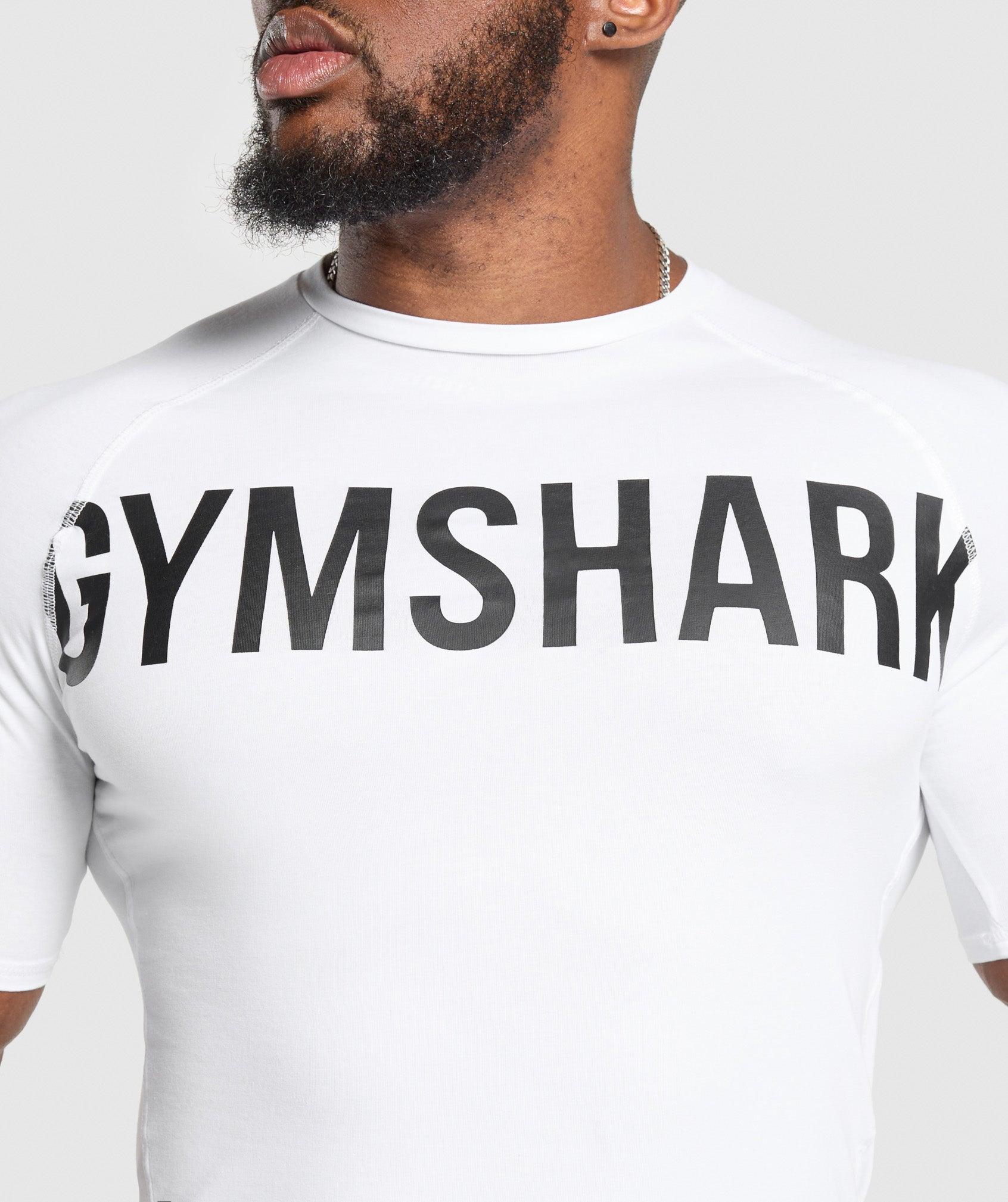 Gymshark Prime T-Shirt - White Male Product Image