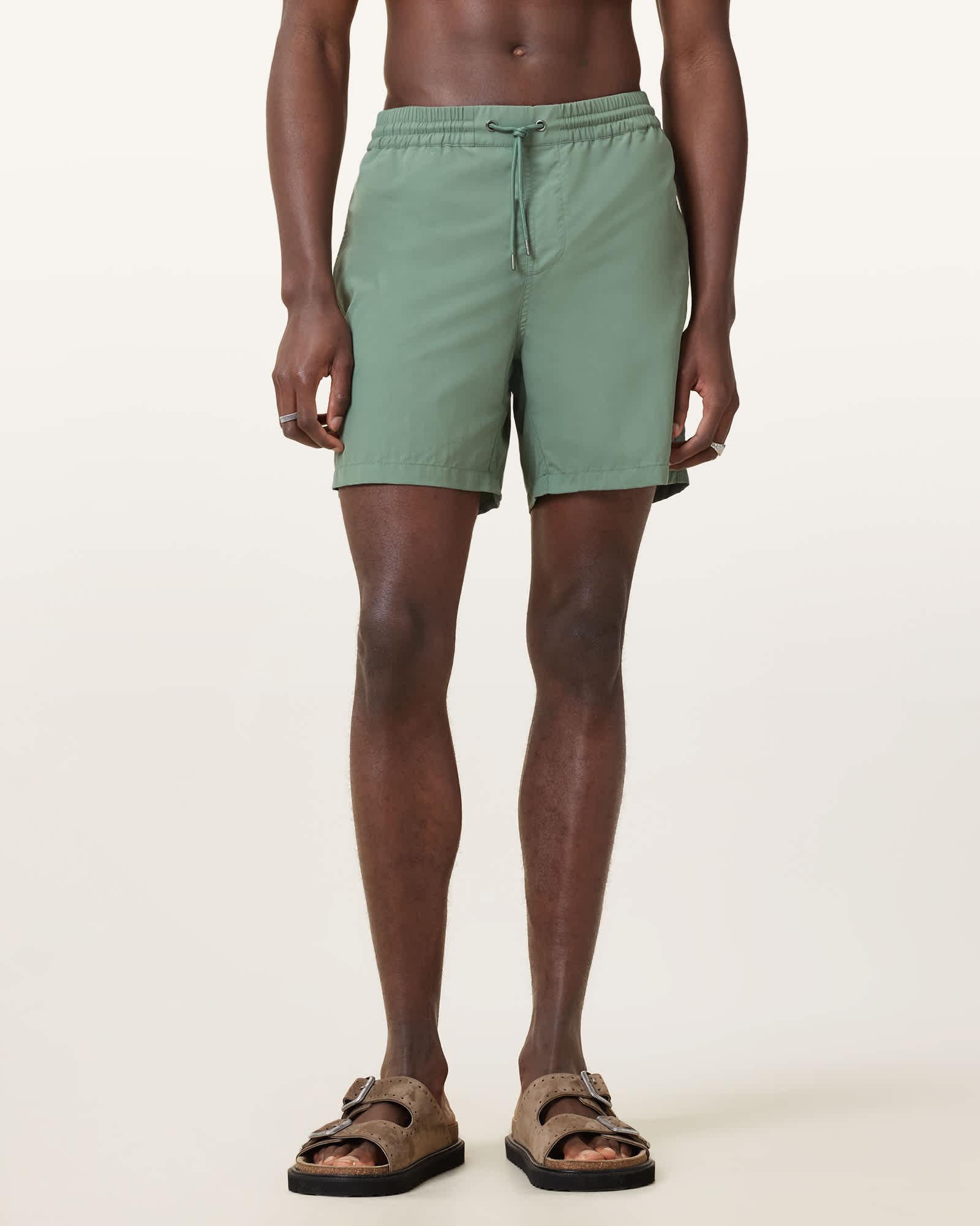 Underground Swim Shorts ISLAND GREEN | ALLSAINTS US Product Image